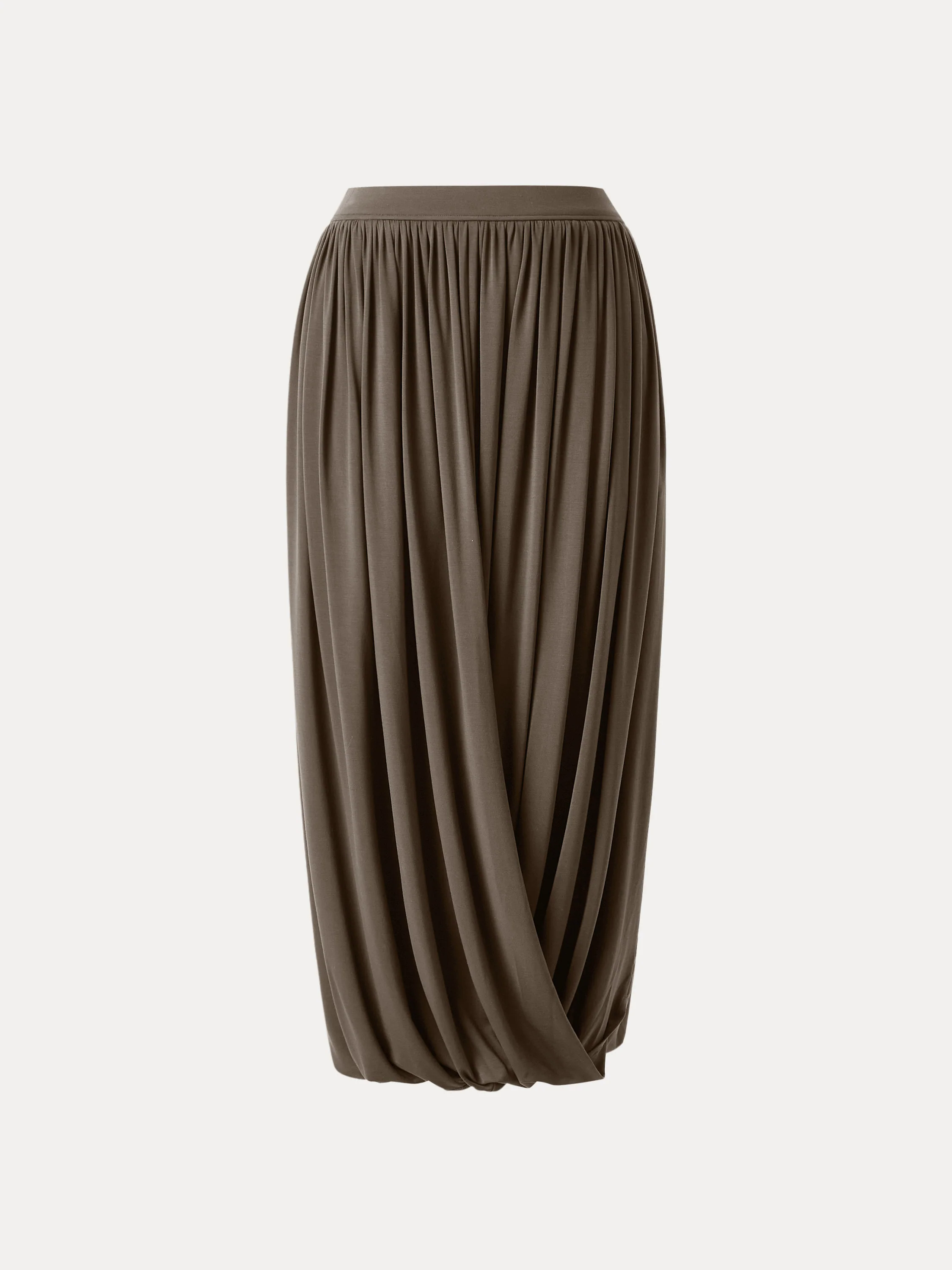 Artsy Twisted Hem Maxi Pull-on Skirt Artsy Twisted Hem Maxi Pull-on Skirt
