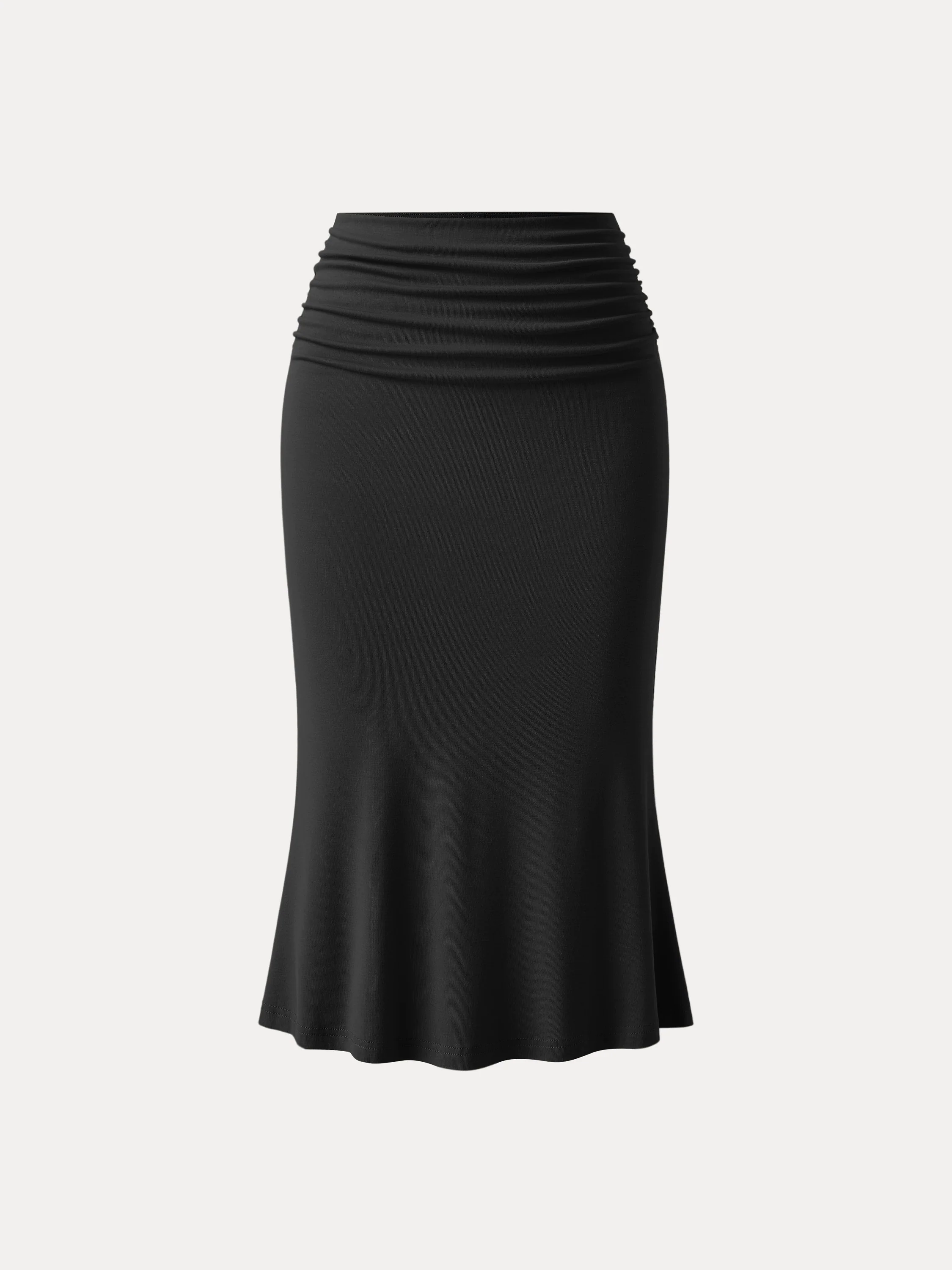Ruched Side Mermaid Midi Skirt Ruched Side Mermaid Midi Skirt