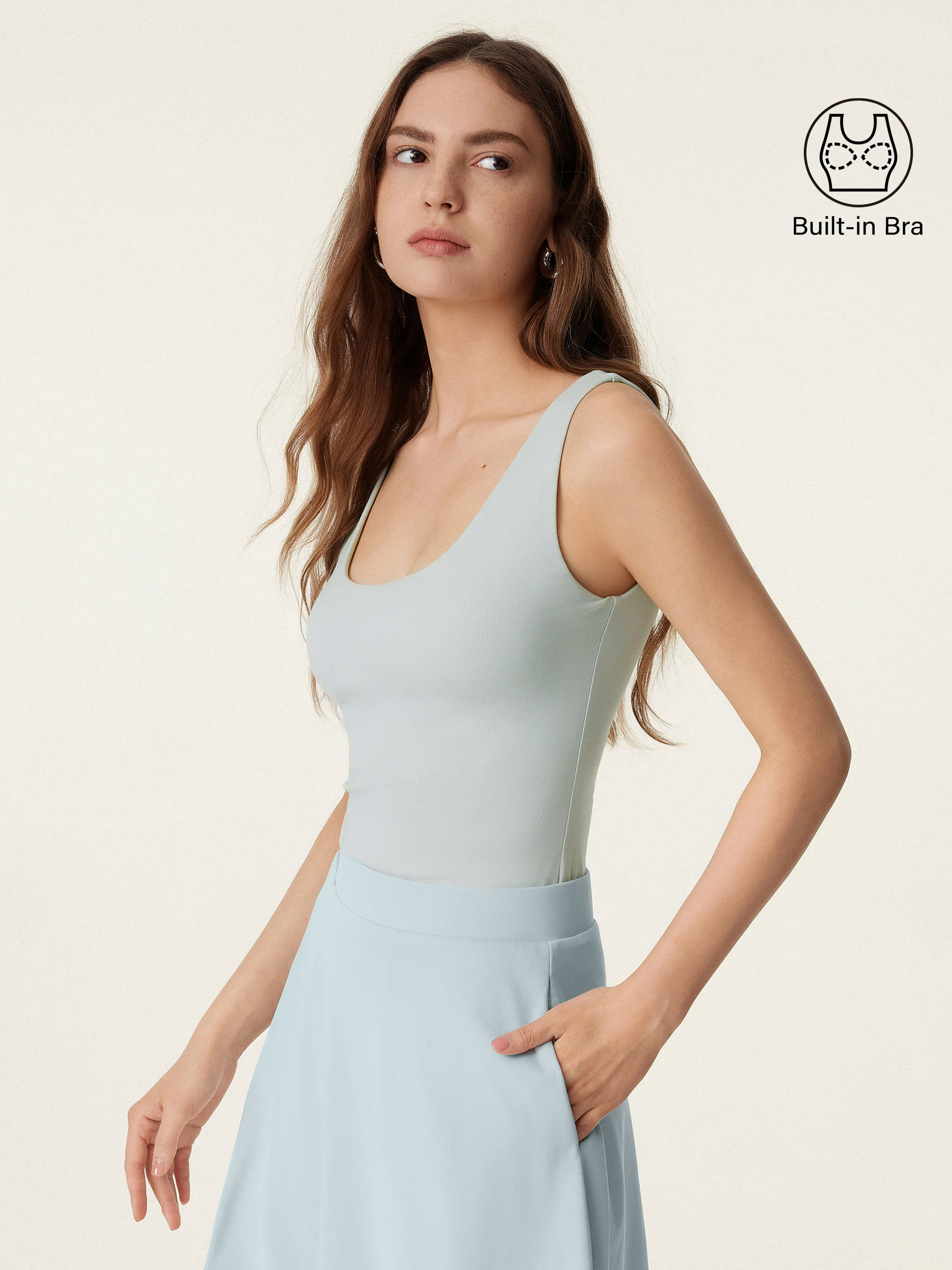 U-neck New Airy Brami Tank U-neck New Airy Brami Tank
