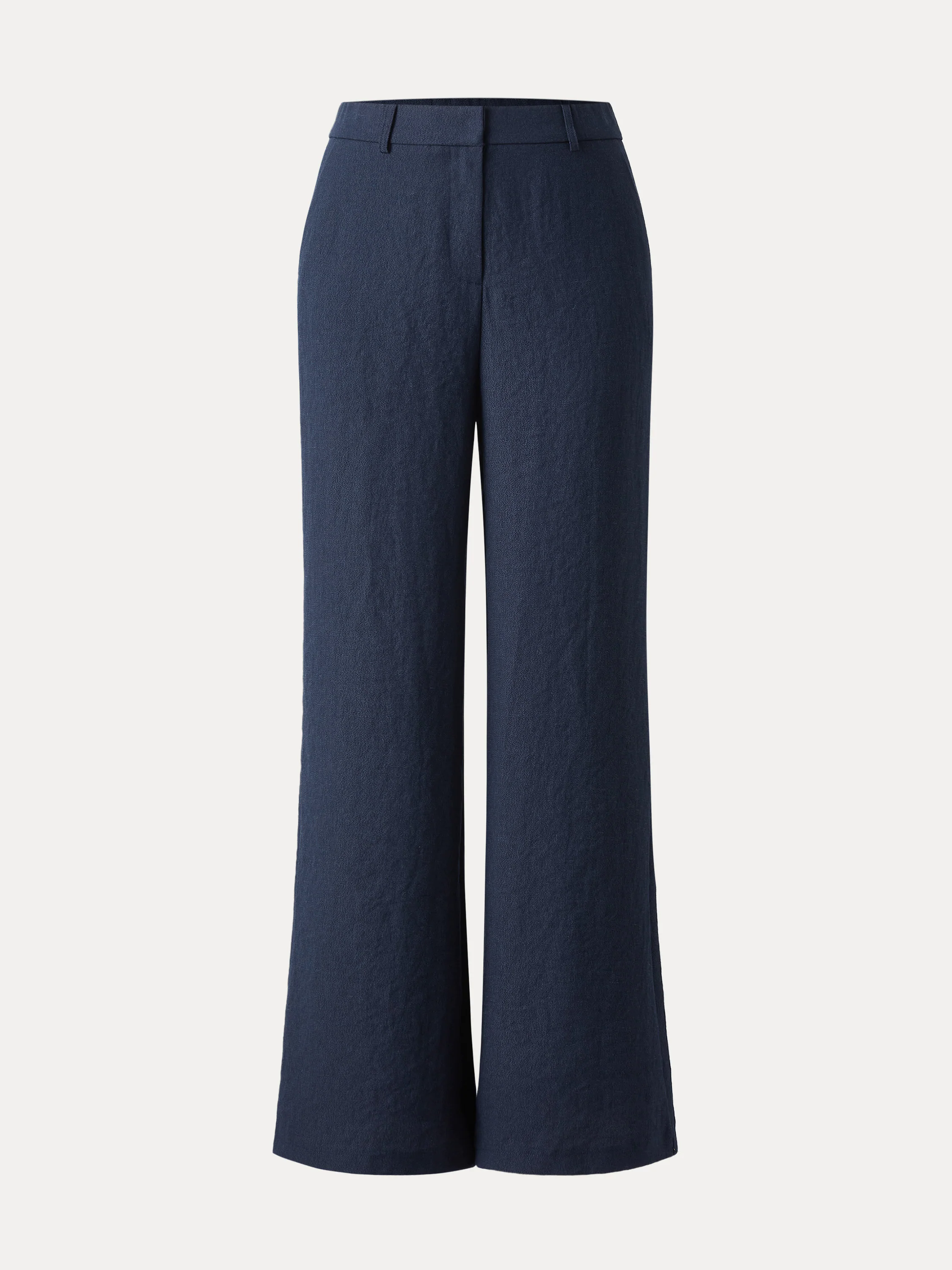 European Linen Mid Rise Flared Pant with Pockets European Linen Mid Rise Flared Pant with Pockets