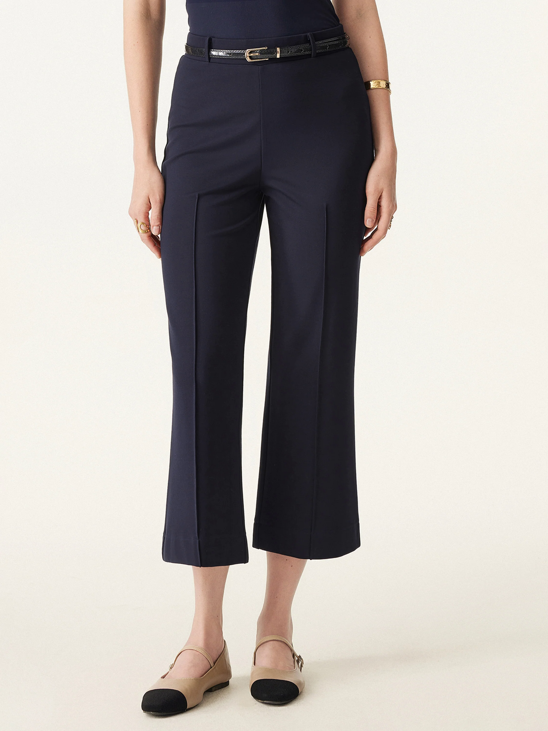 Mid Rise Cropped Pull-on Pant Mid Rise Cropped Pull-on Pant