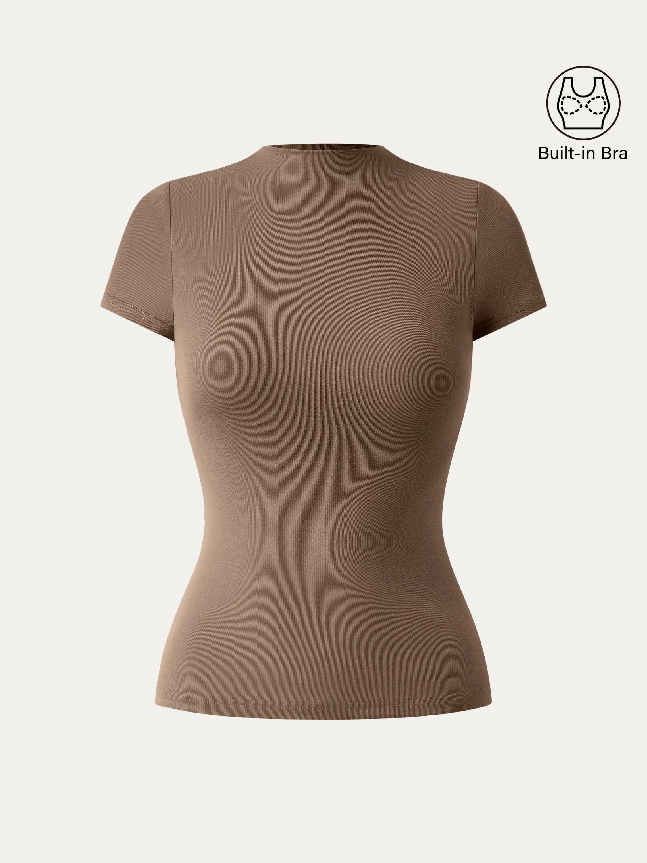 Mockneck Short Sleeve New Airy Brami Mockneck Short Sleeve New Airy Brami