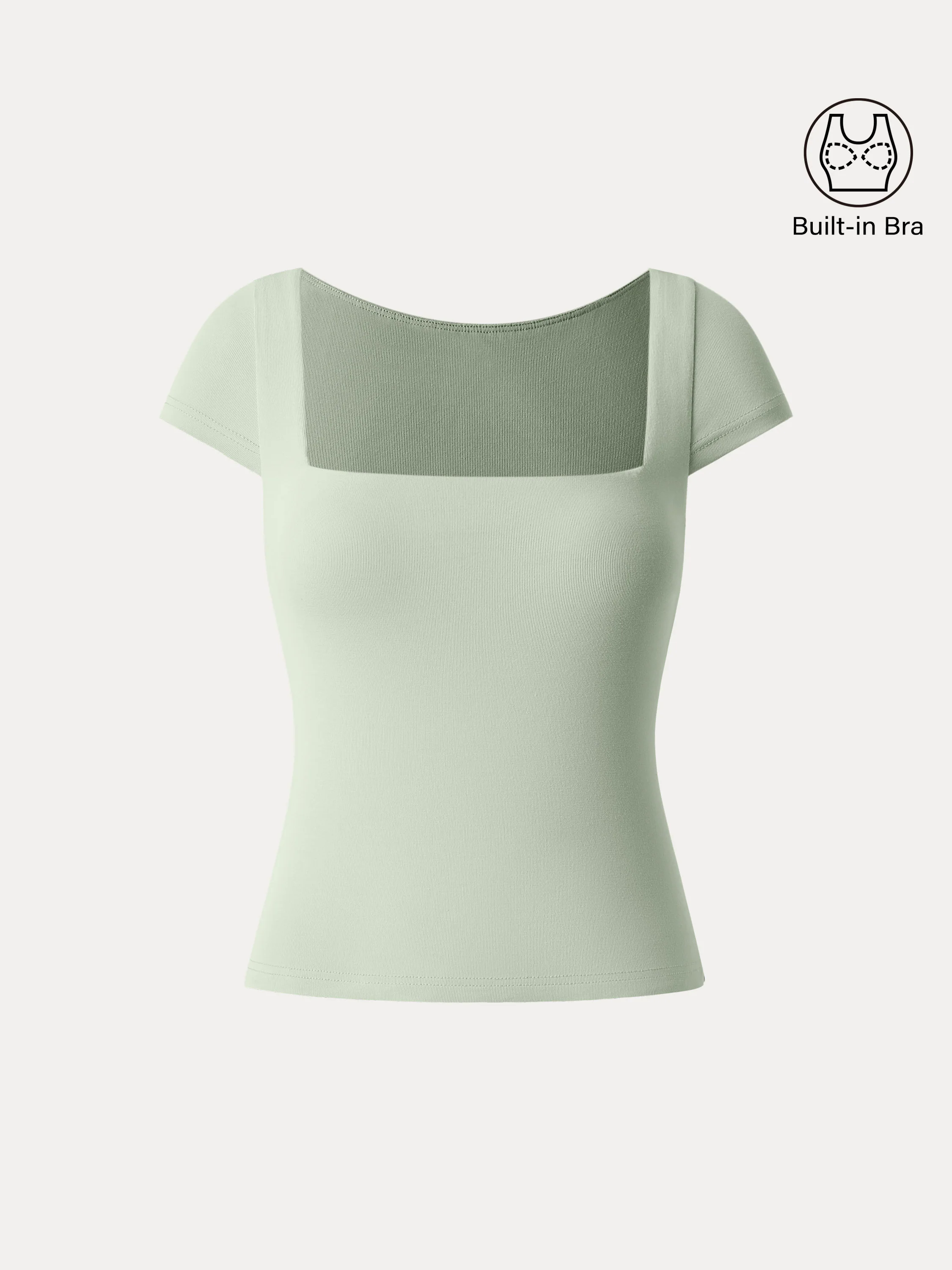 Essential Square Neck Cap Sleeves Brami Top