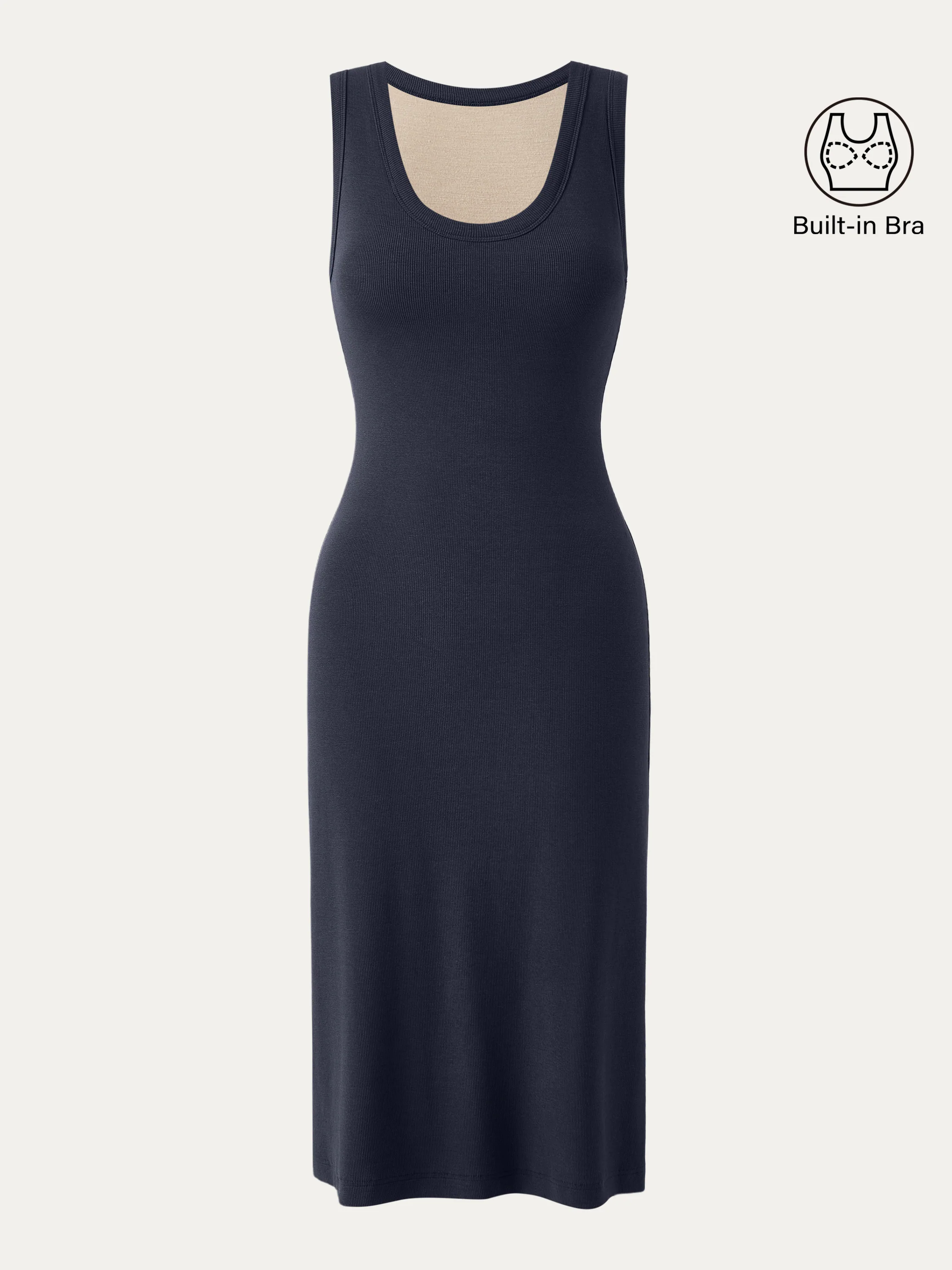 Scoop Neck New Airy Brami Tank Dress