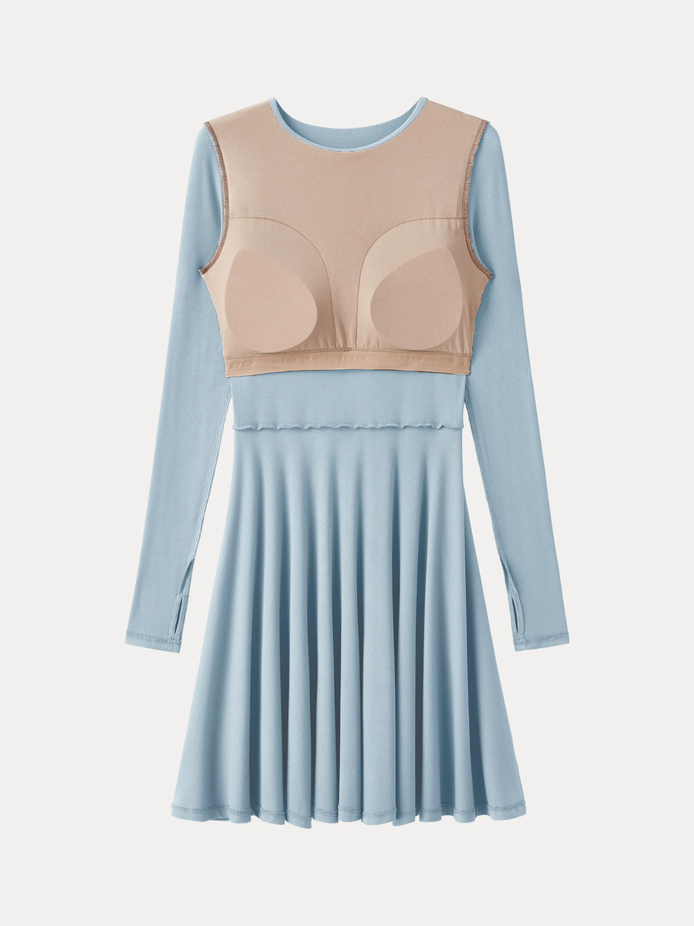 Everyday Crewneck New Airy Brami Mini Dress