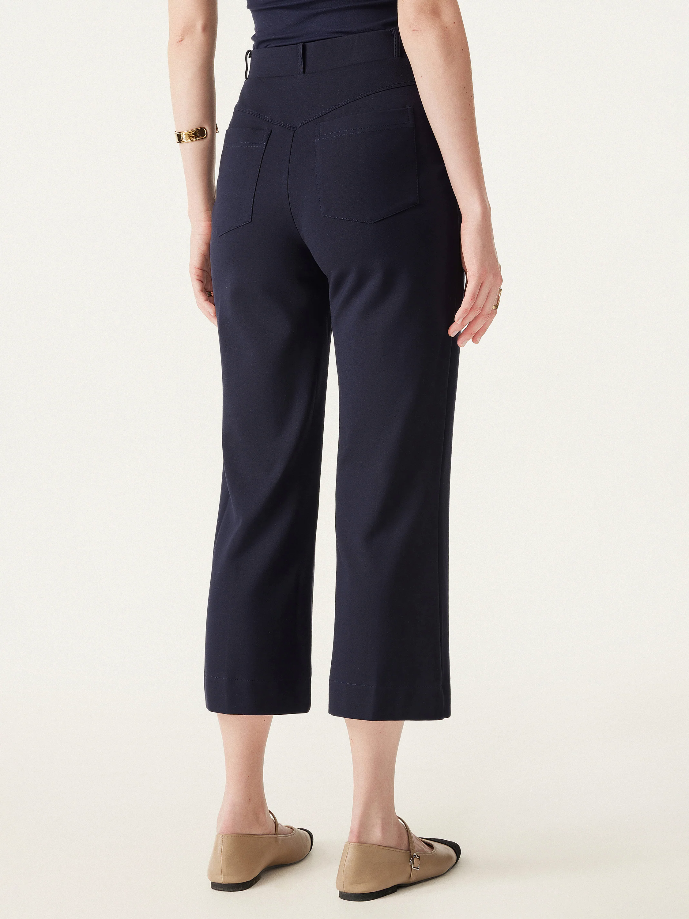Mid Rise Cropped Pull-on Pant Mid Rise Cropped Pull-on Pant