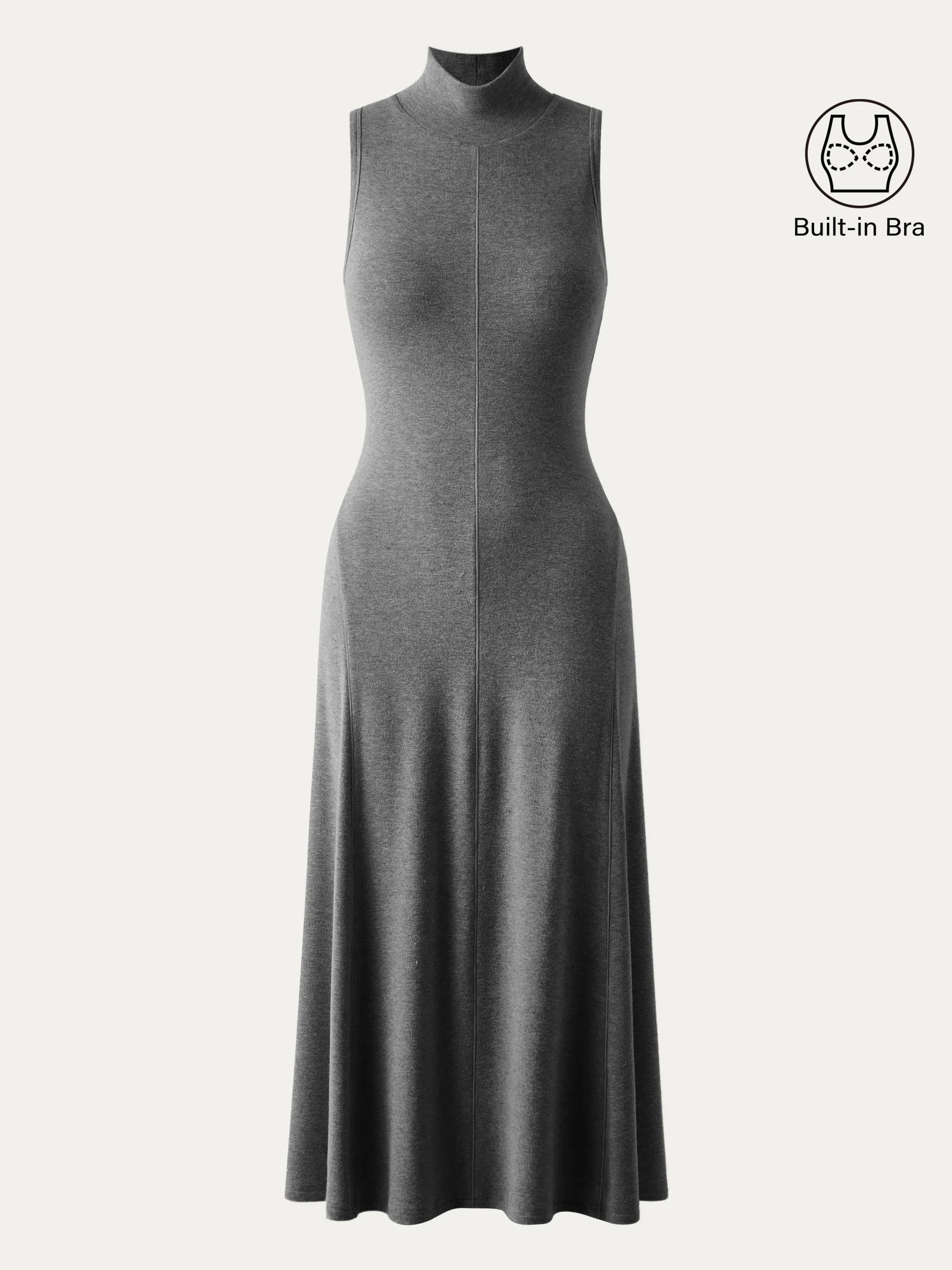 Mockneck Midi Tank Brami Dress