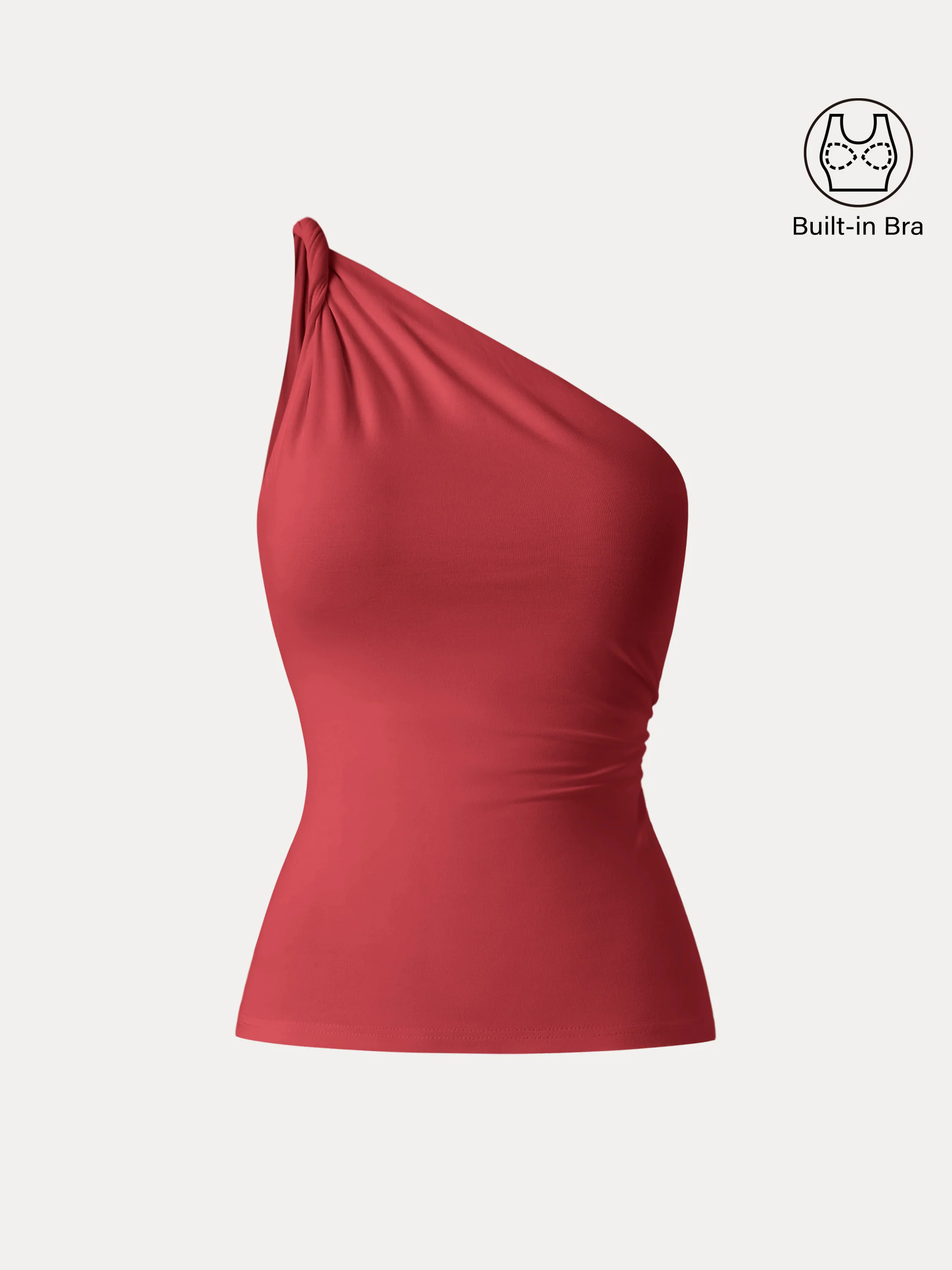 One Shoulder Twisted Brami Tank One Shoulder Twisted Brami Tank
