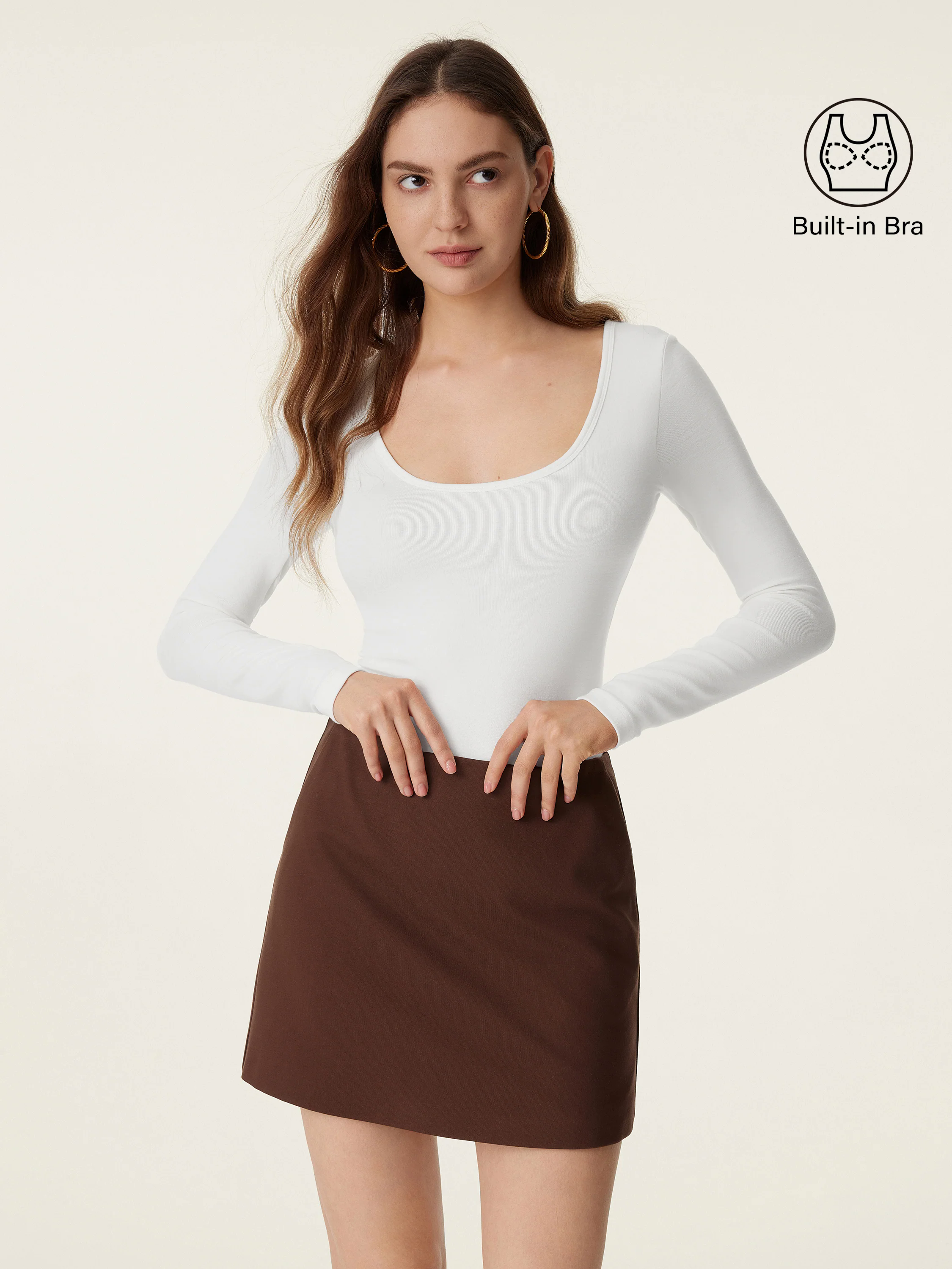 Scoop Neck Long Sleeve New Airy Brami