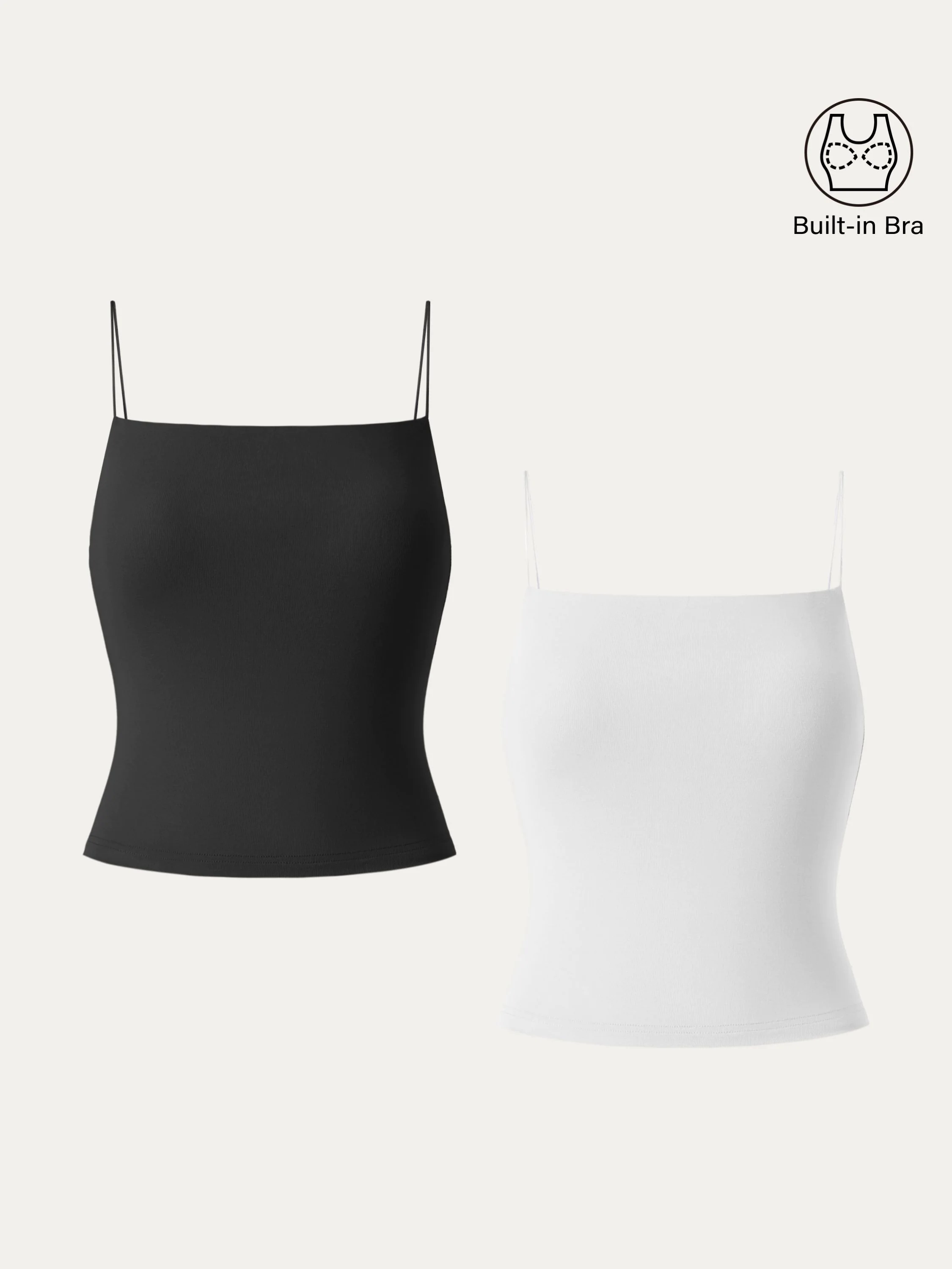 Essential Spaghetti Strap Cropped New Airy Brami