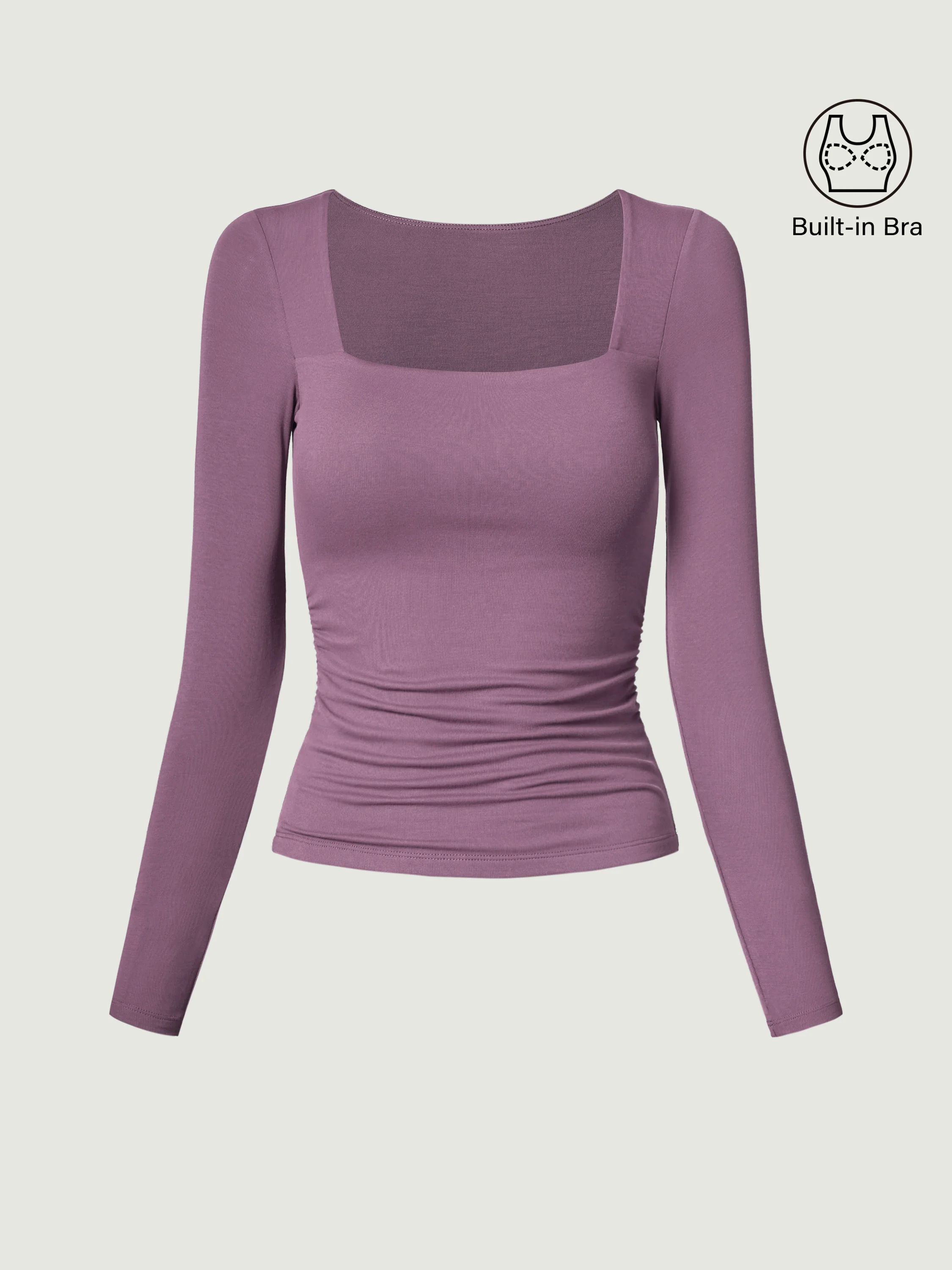 Square Neck Ruched Brami Top Square Neck Ruched Brami Top
