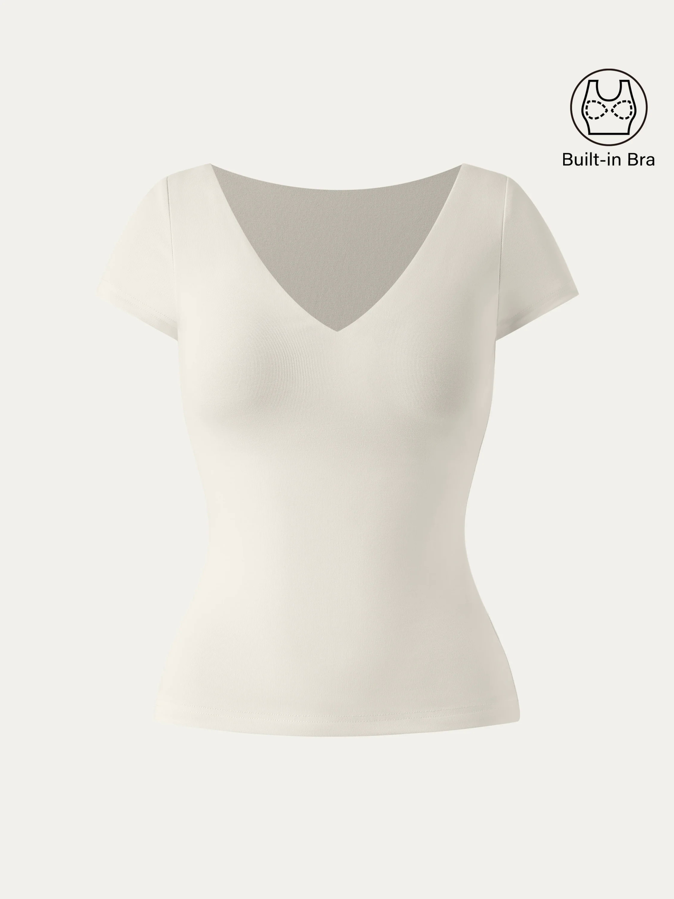 V-neck Short Sleeve New Airy Brami