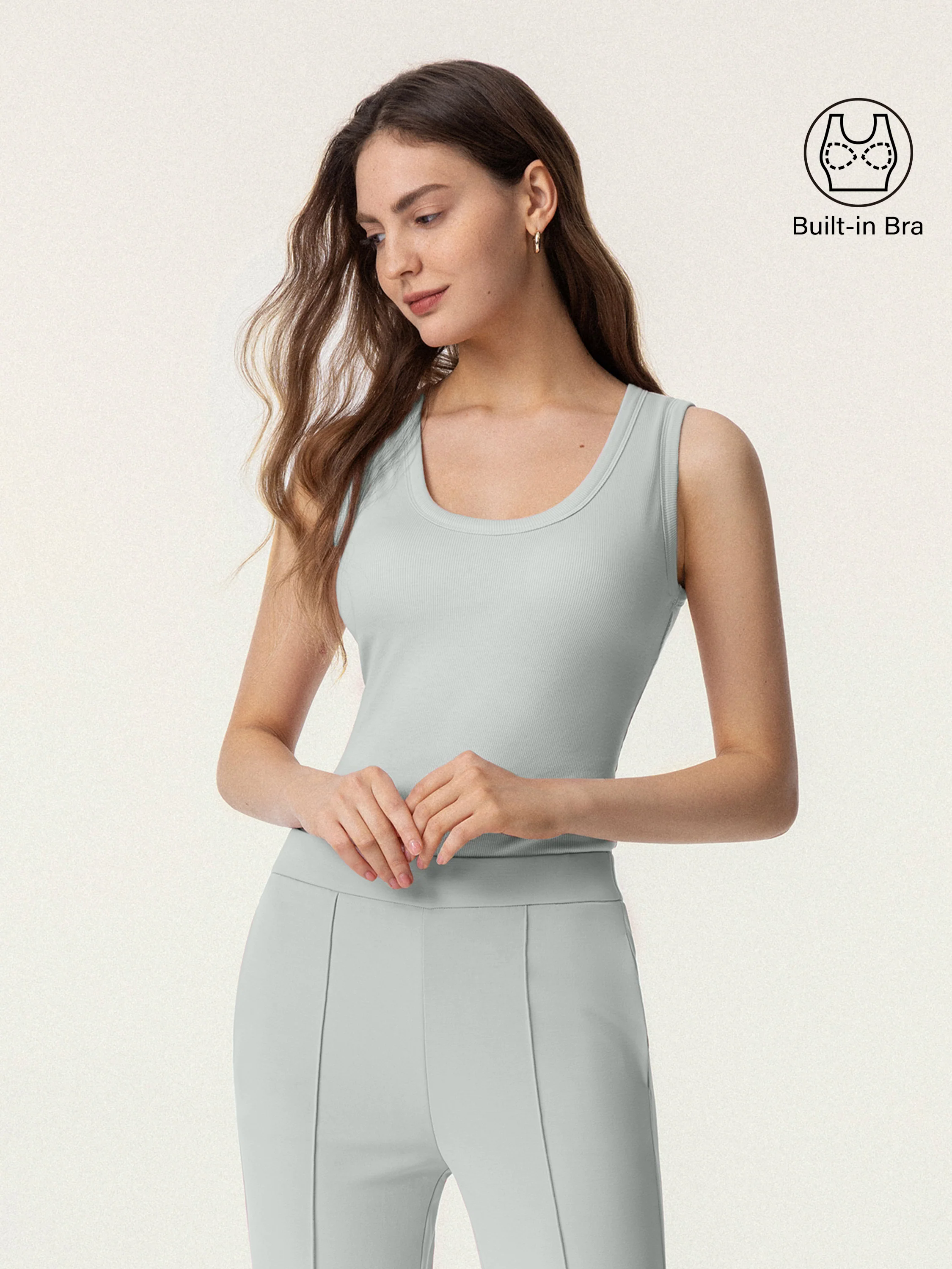 Scoop Neck Cotton New Airy Brami Tank Scoop Neck Cotton New Airy Brami Tank
