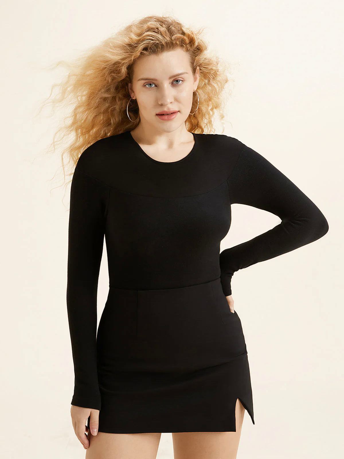 Tencel Wool Sheer Shoulder Brami Top Tencel Wool Sheer Shoulder Brami Top