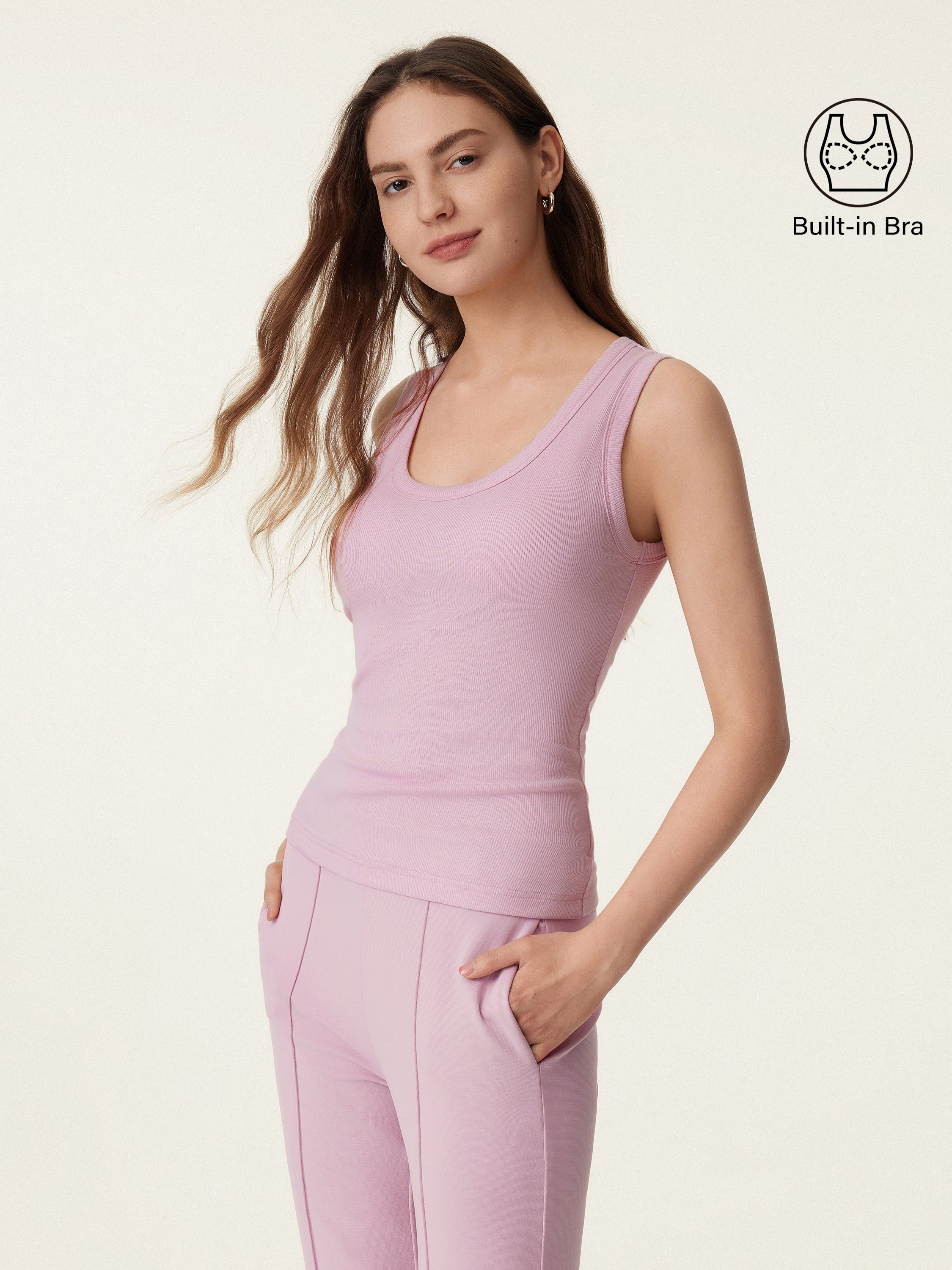 Scoop Neck Cotton New Airy Brami Tank Scoop Neck Cotton New Airy Brami Tank