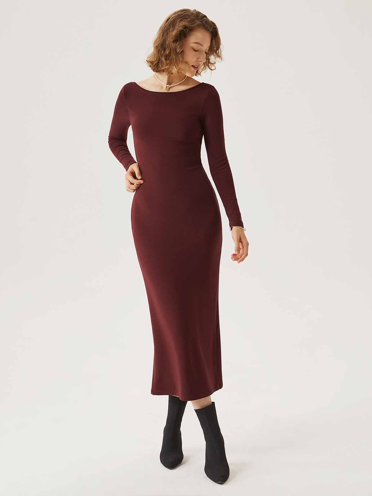 Open Back Brami Midi Dress Open Back Brami Midi Dress