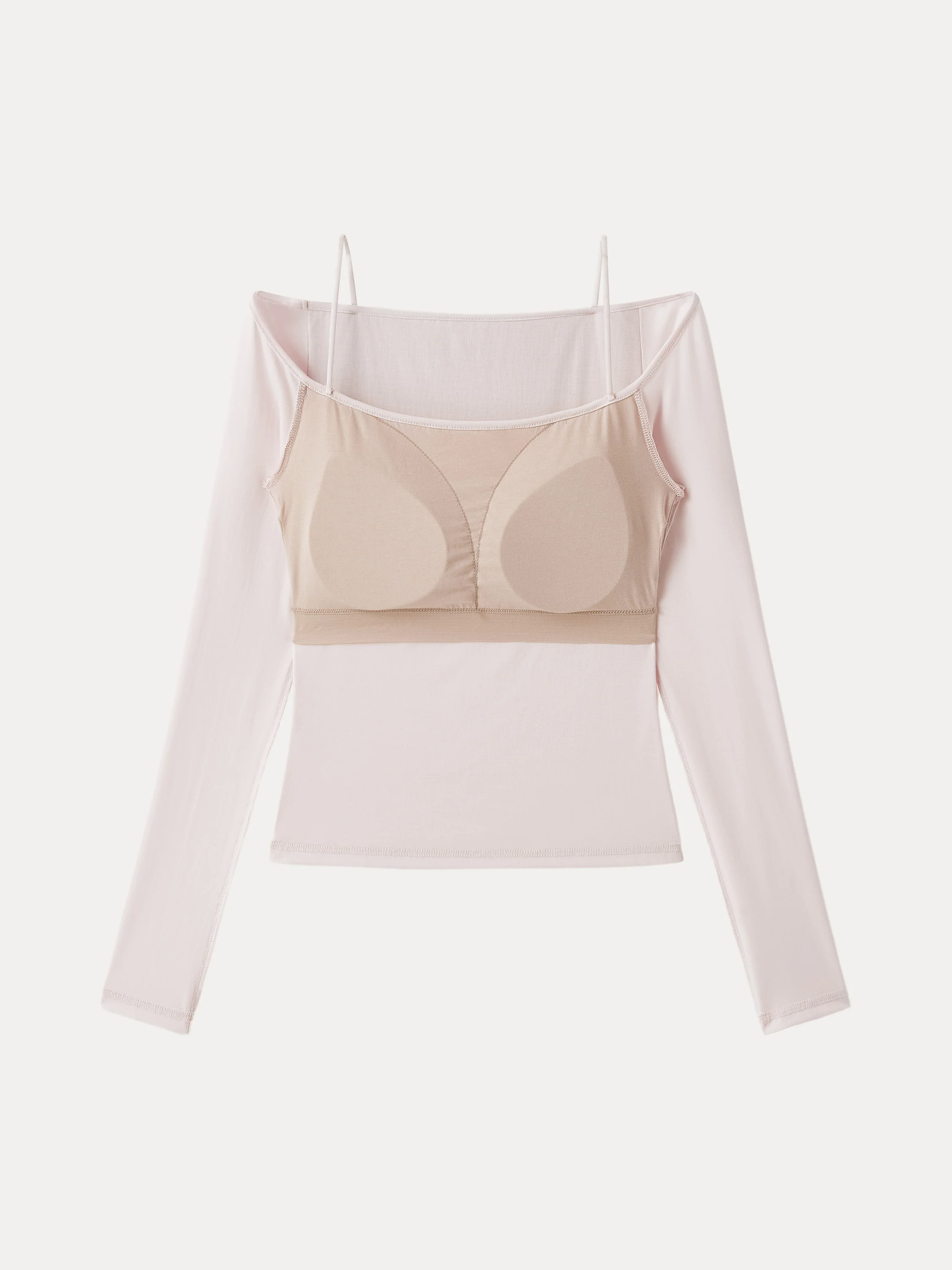 Non-sheer Off Shoulder New Airy Brami Top Non-sheer Off Shoulder New Airy Brami Top