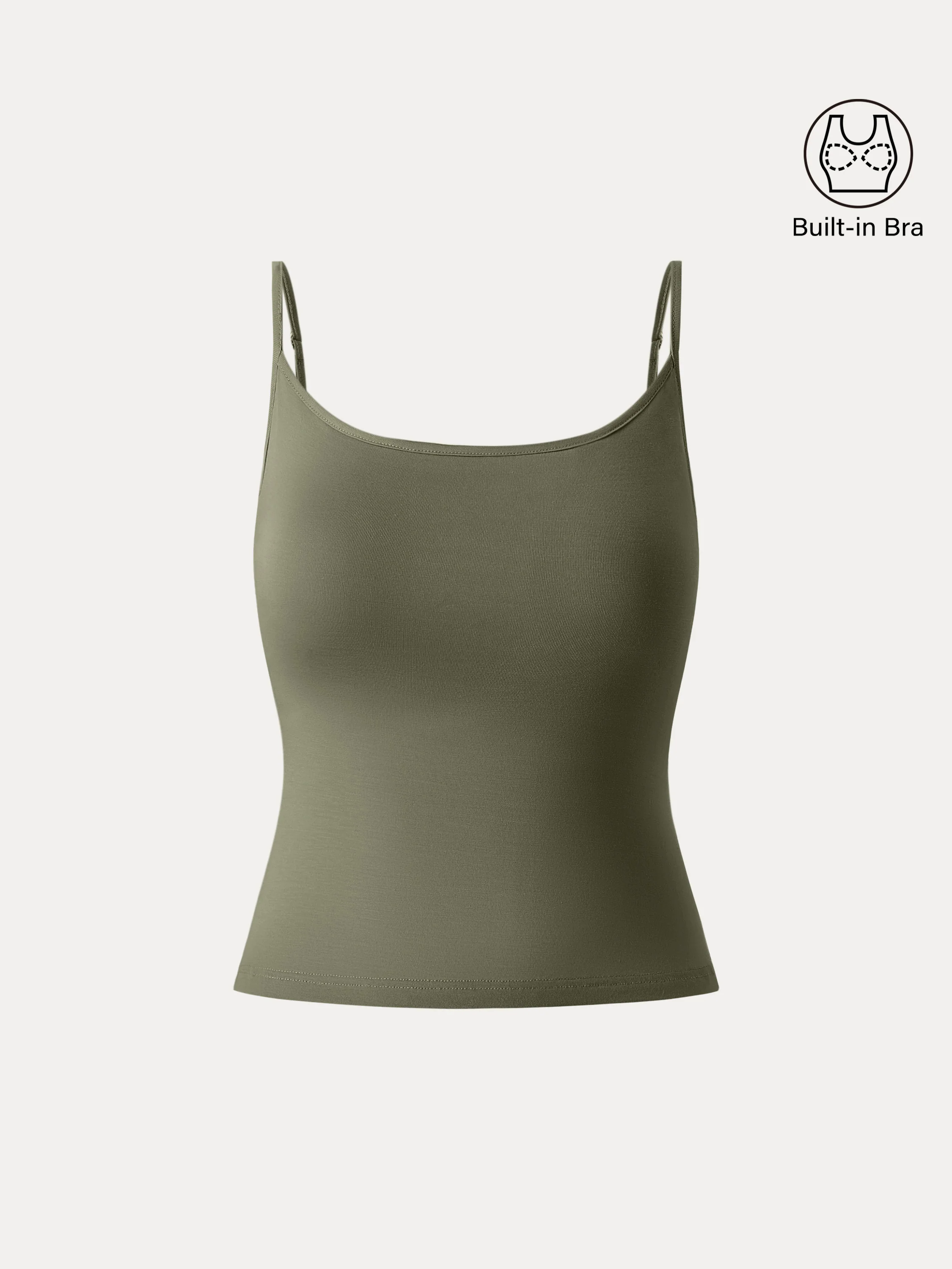 U-neck Adjustable Straps Spaghetti Brami Top U-neck Adjustable Straps Spaghetti Brami Top