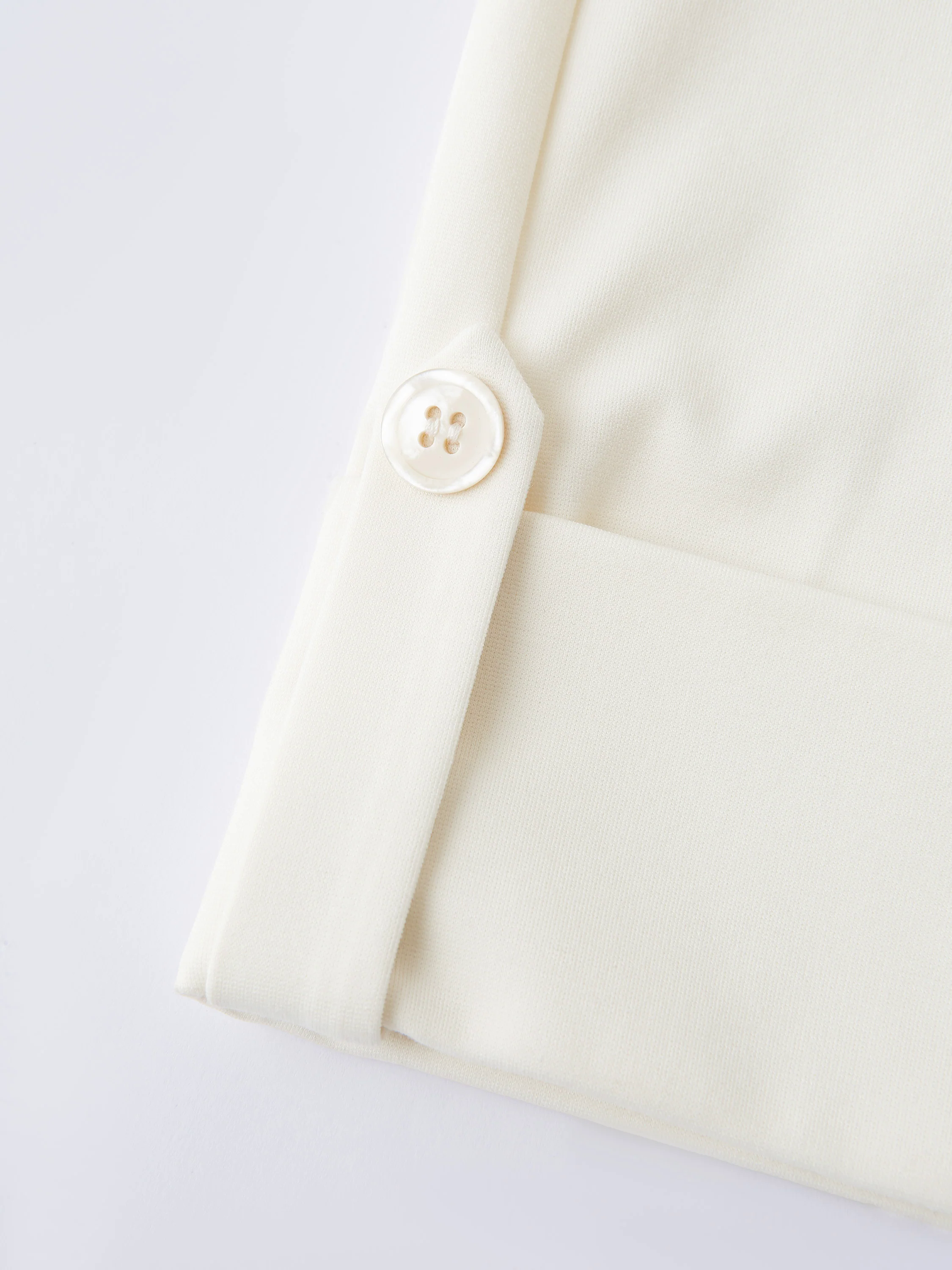 Bamboo Ponte Mid Rise Wide Leg Trouser with Fold-up Hem Bamboo Ponte Mid Rise Wide Leg Trouser with Fold-up Hem
