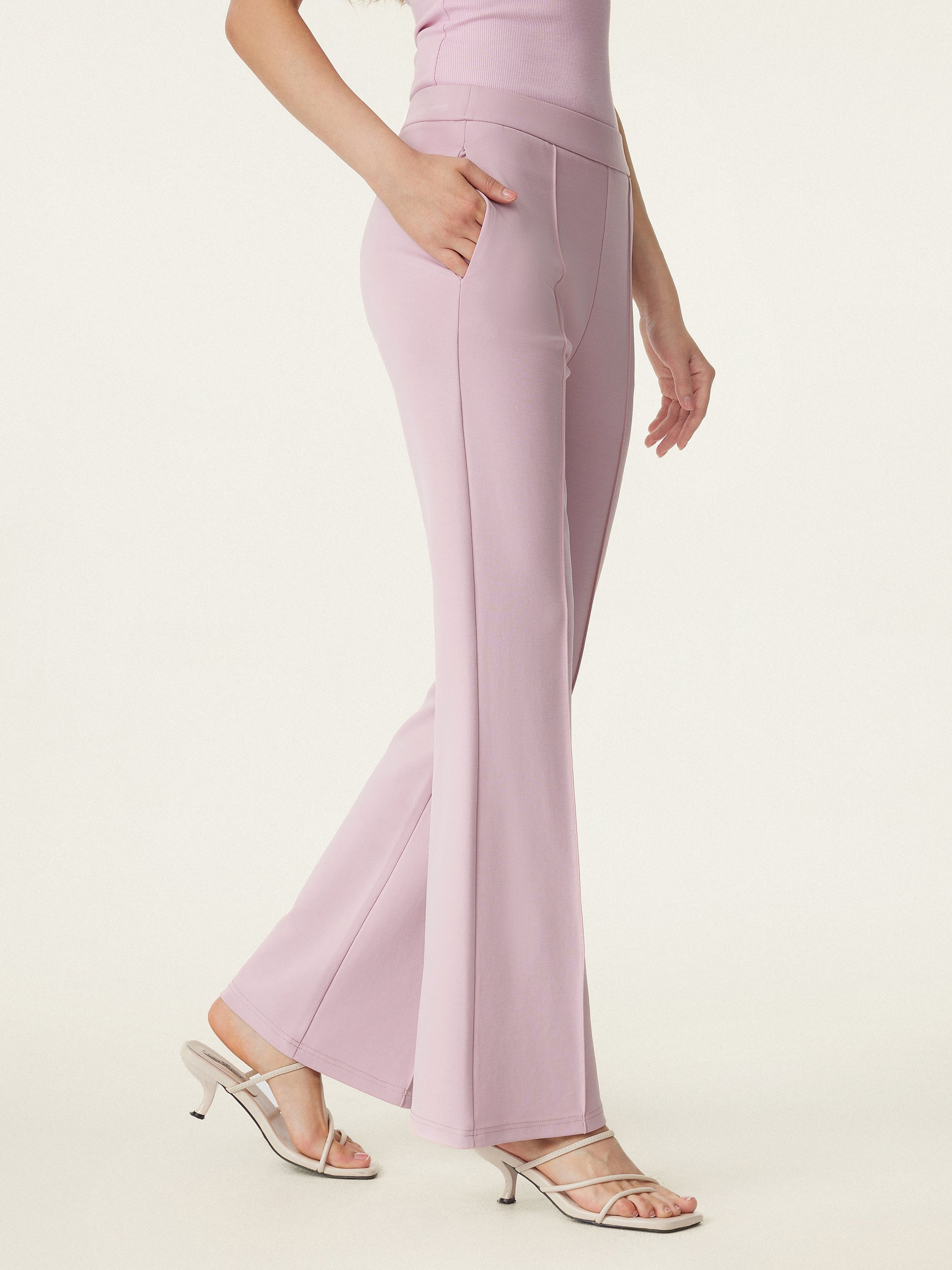 Mid Rise Pull-on Flare Pant