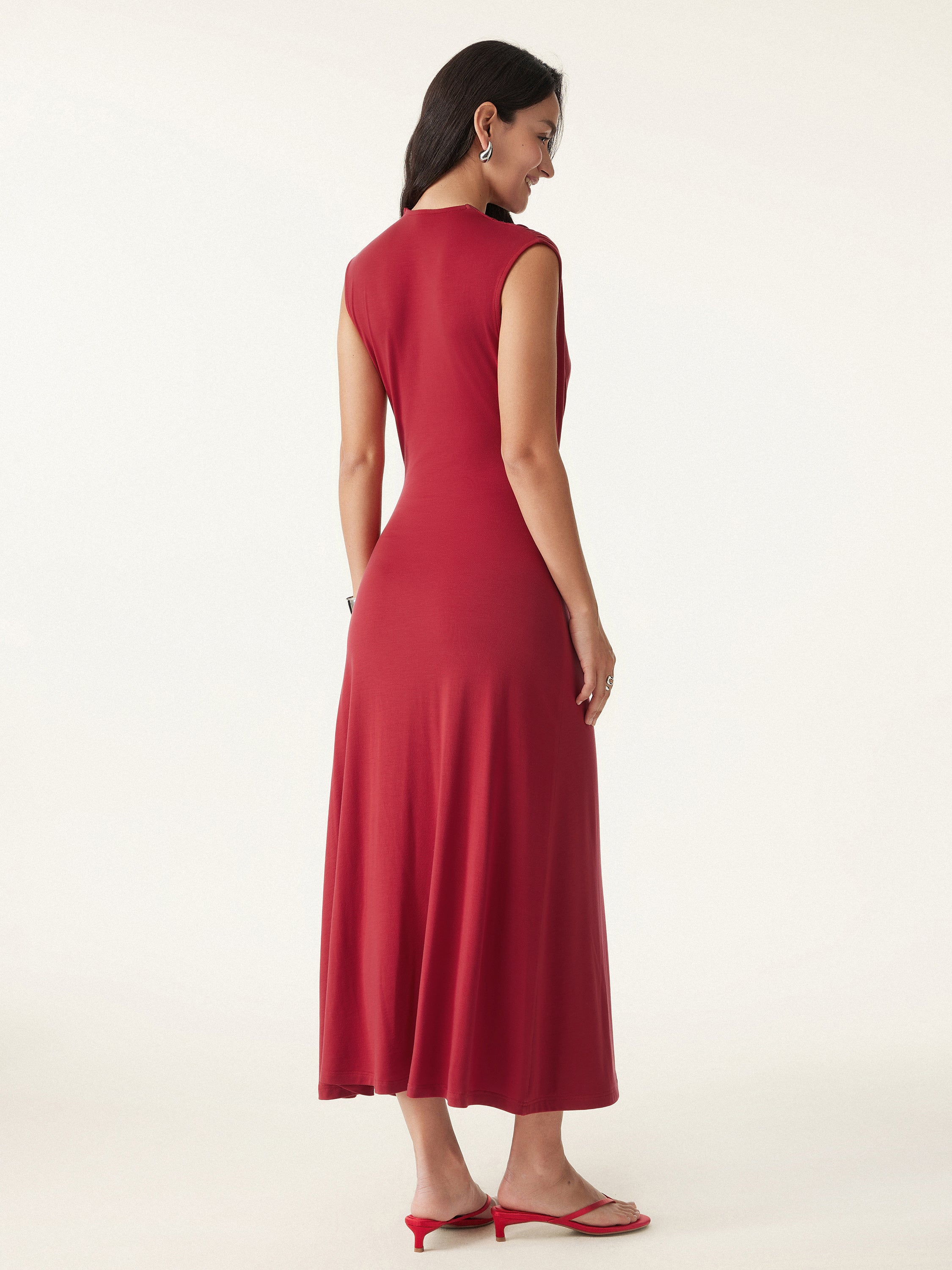 Ultrasoft Tencel Surplice Gathered Maxi Dress Ultrasoft Tencel Surplice Gathered Maxi Dress