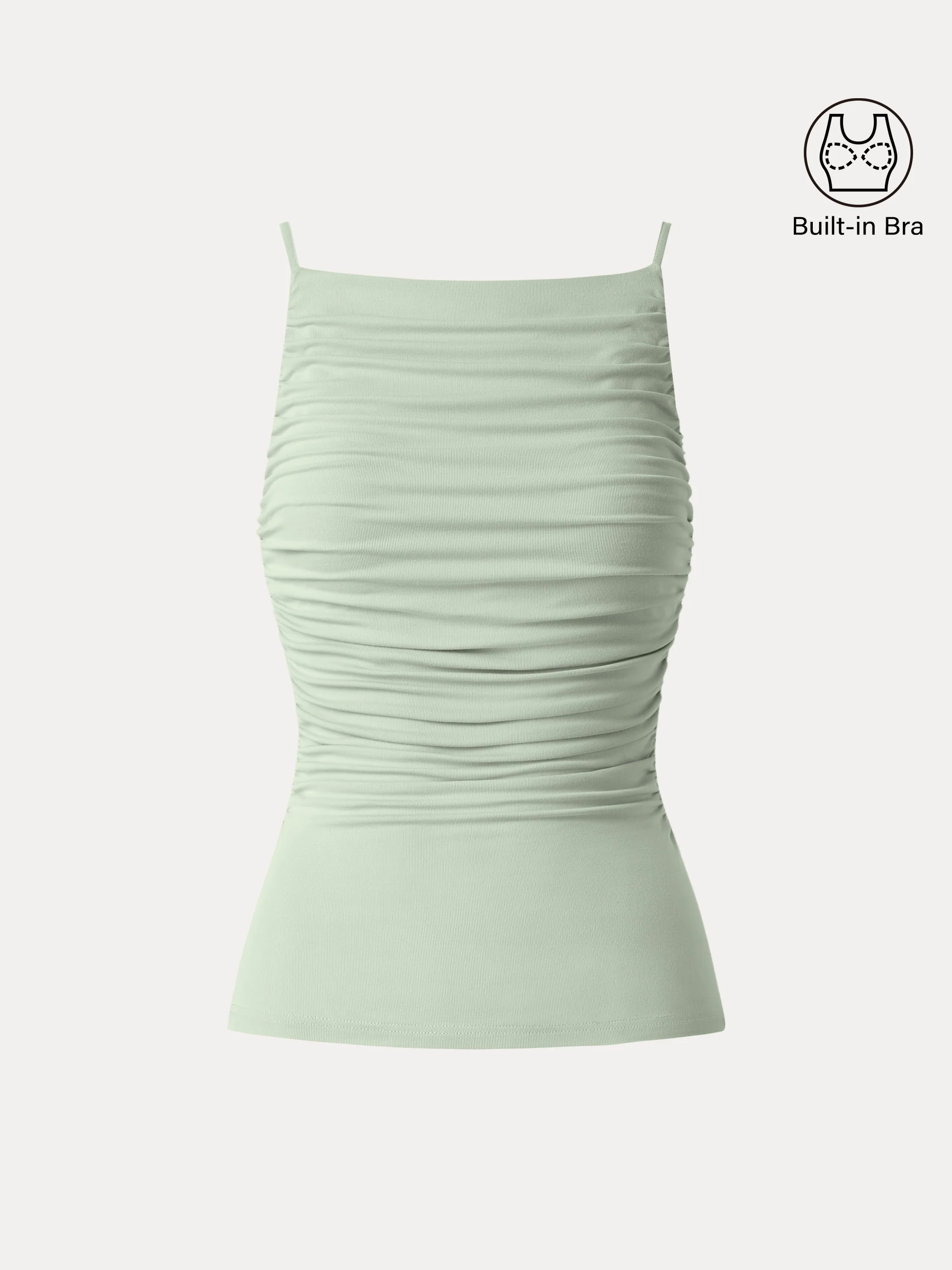 Boatneck Ruched New Airy Brami Tank