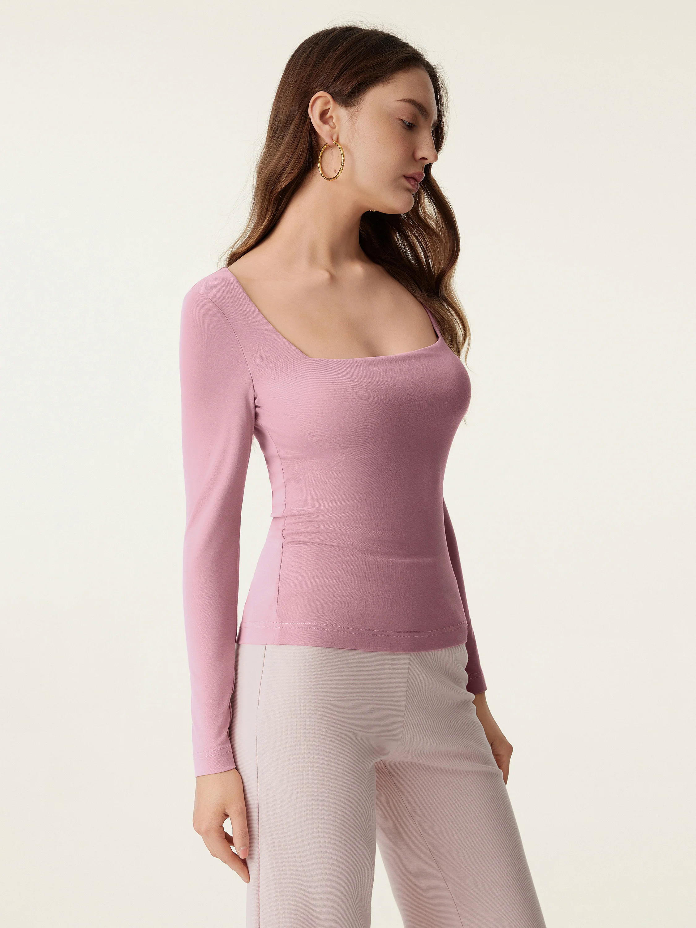 Square Neck Long Sleeve New Airy Brami Square Neck Long Sleeve New Airy Brami