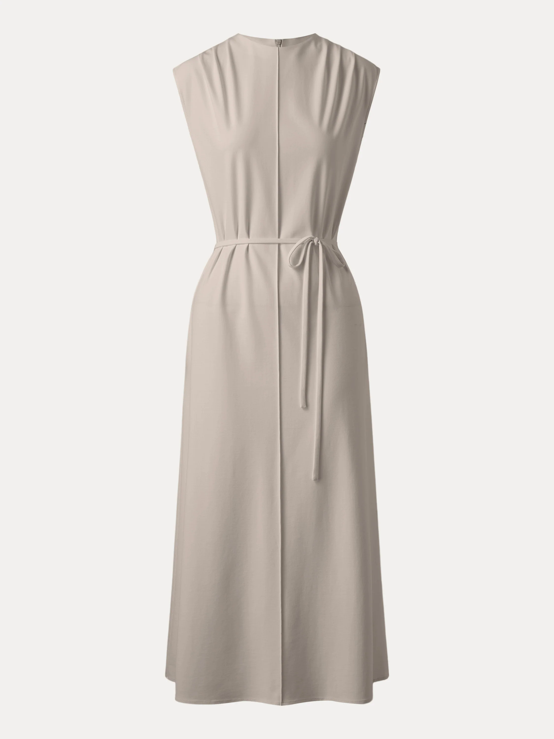 Breezy Easy Crewneck Zippered Midi Dress Breezy Easy Crewneck Zippered Midi Dress