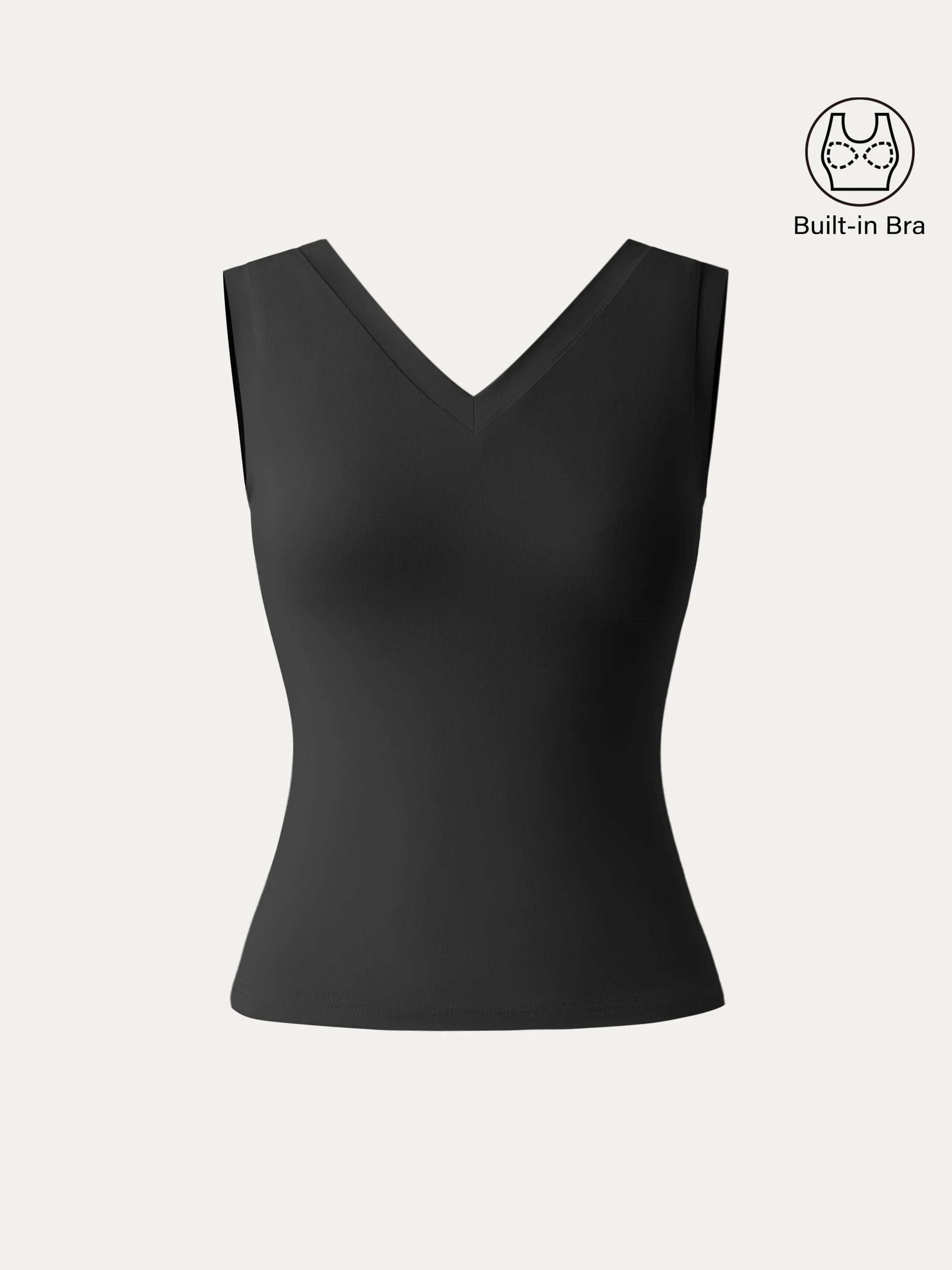 Double V-Neck Low Back Brami Tank Double V-Neck Low Back Brami Tank