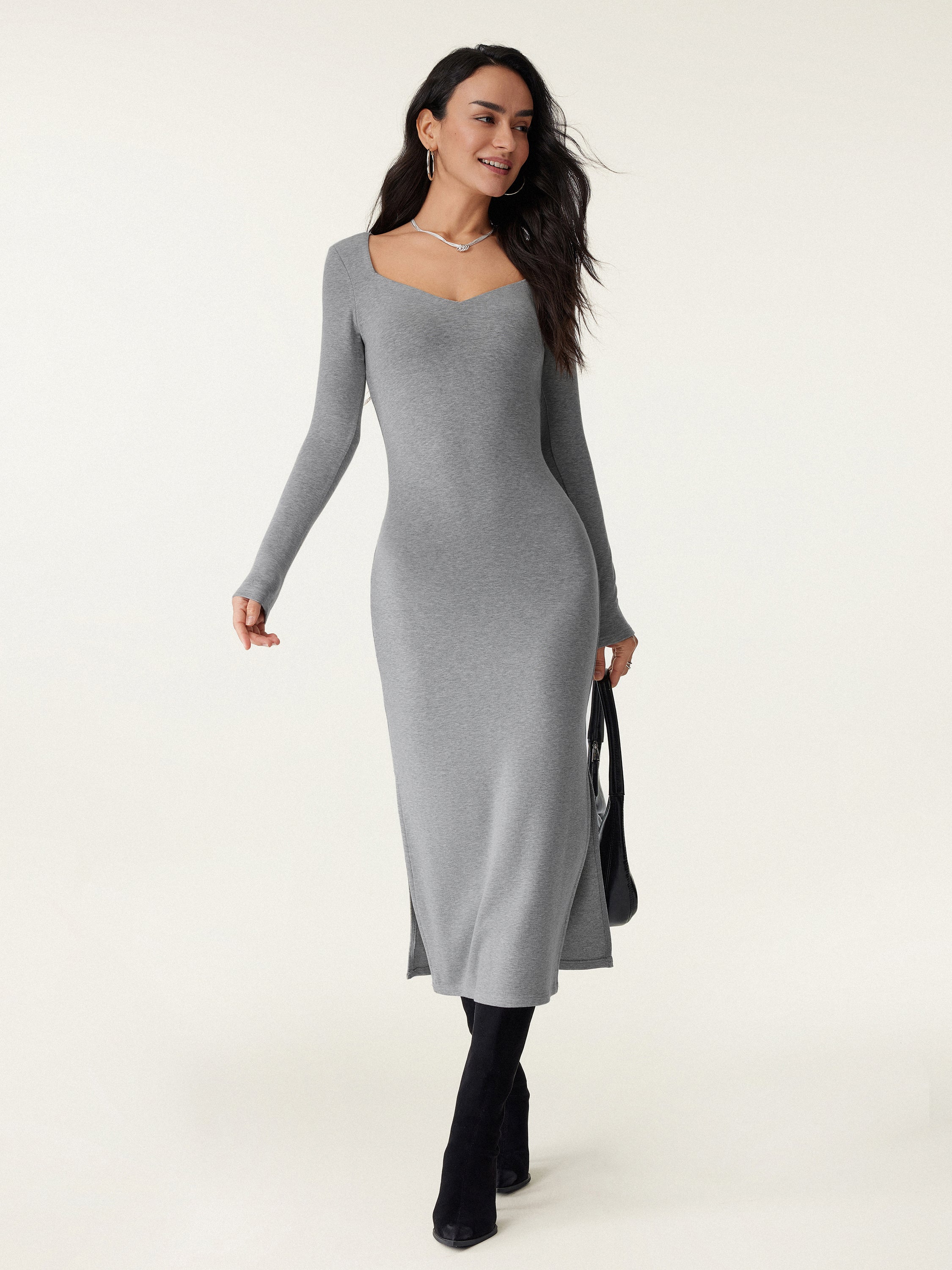 Sweetheart Neckline Midi Brami Dress Sweetheart Neckline Midi Brami Dress