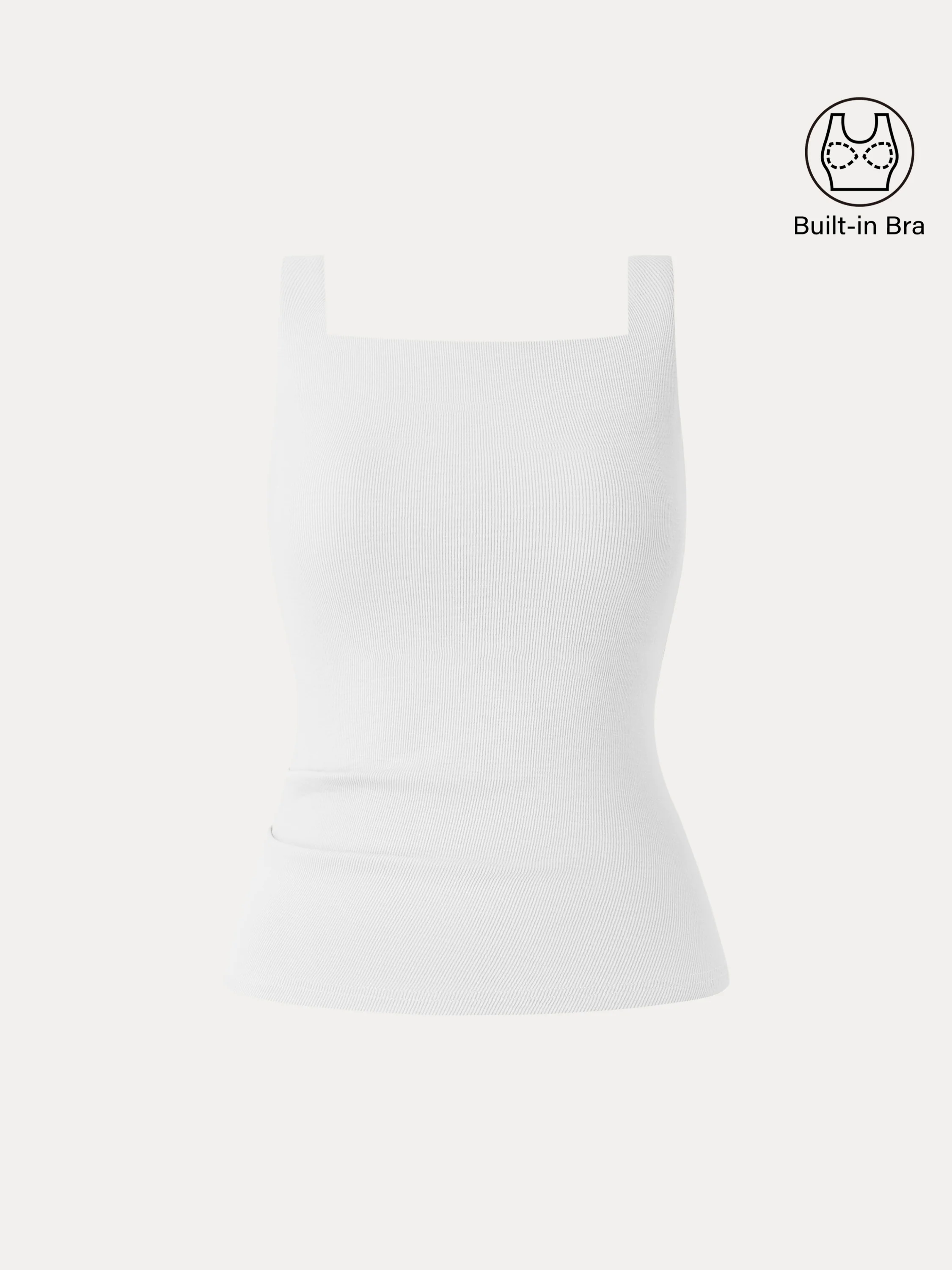 Stretch Cotton Square Neck Tucked New Airy Brami Stretch Cotton Square Neck Tucked New Airy Brami