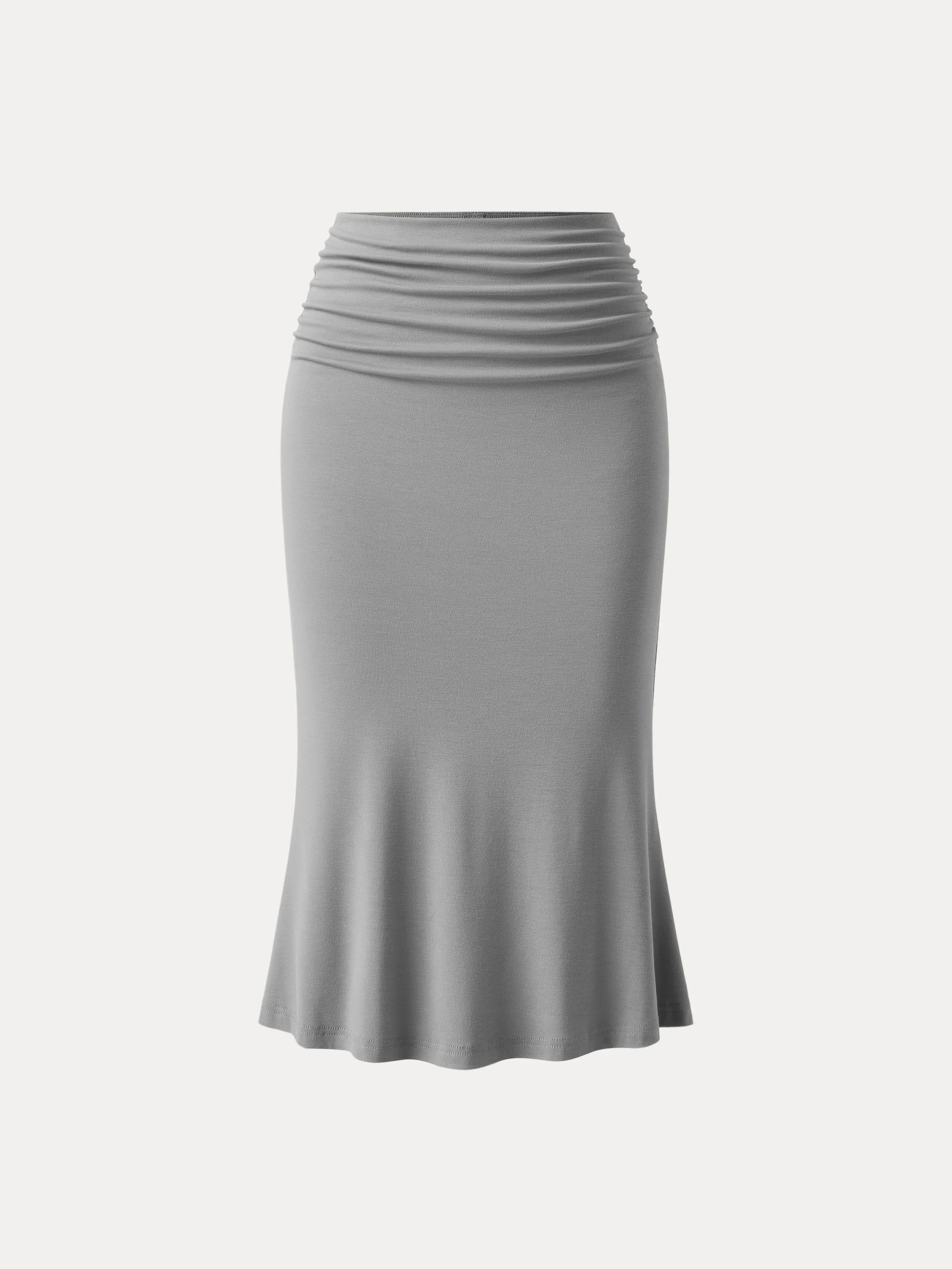 Ruched Side Mermaid Midi Skirt Ruched Side Mermaid Midi Skirt