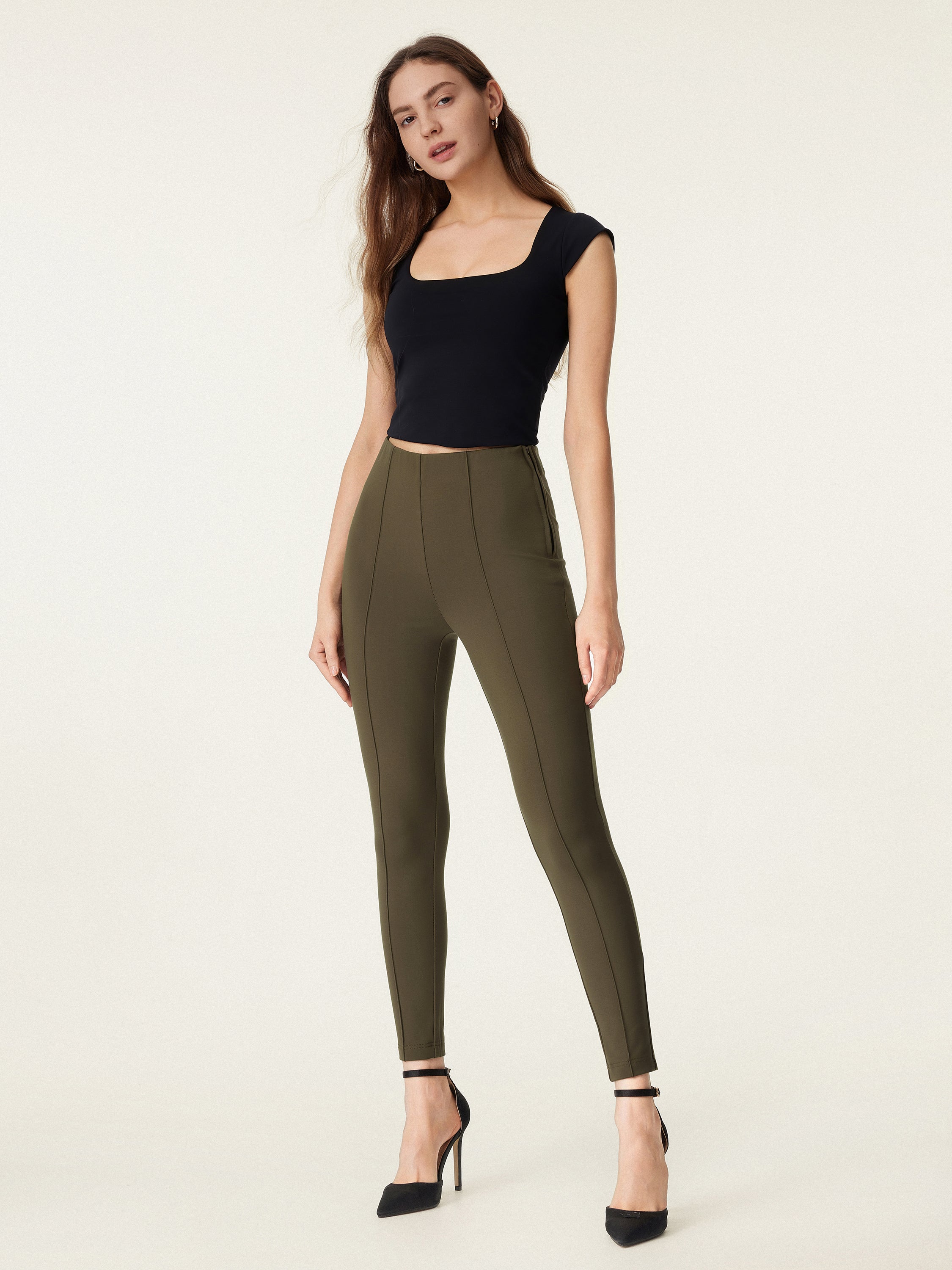 High Rise Pull-on Ankled Skinny Pant High Rise Pull-on Ankled Skinny Pant