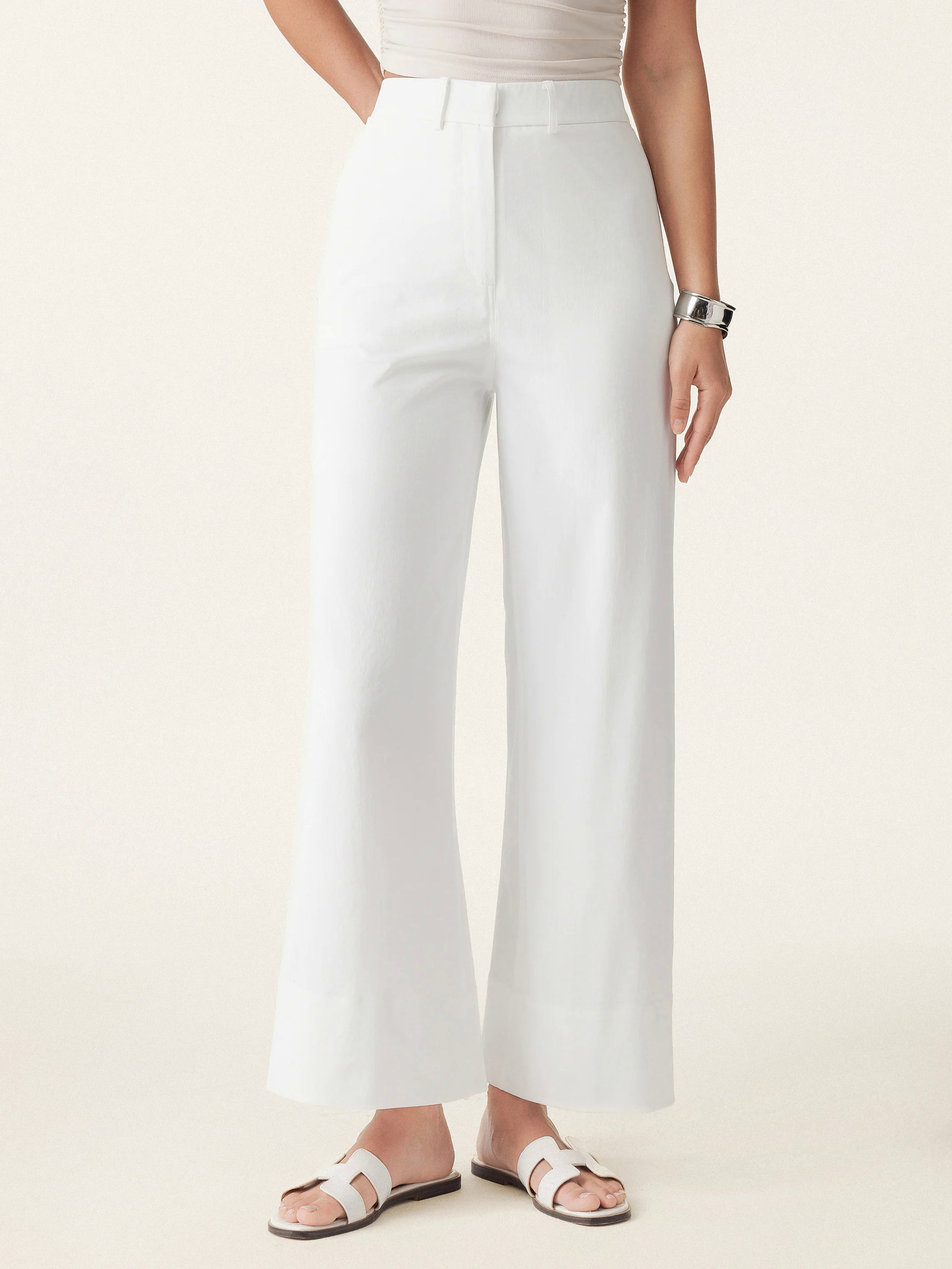 Non-sheer No-side-seam Wide Leg Trouser Non-sheer No-side-seam Wide Leg Trouser