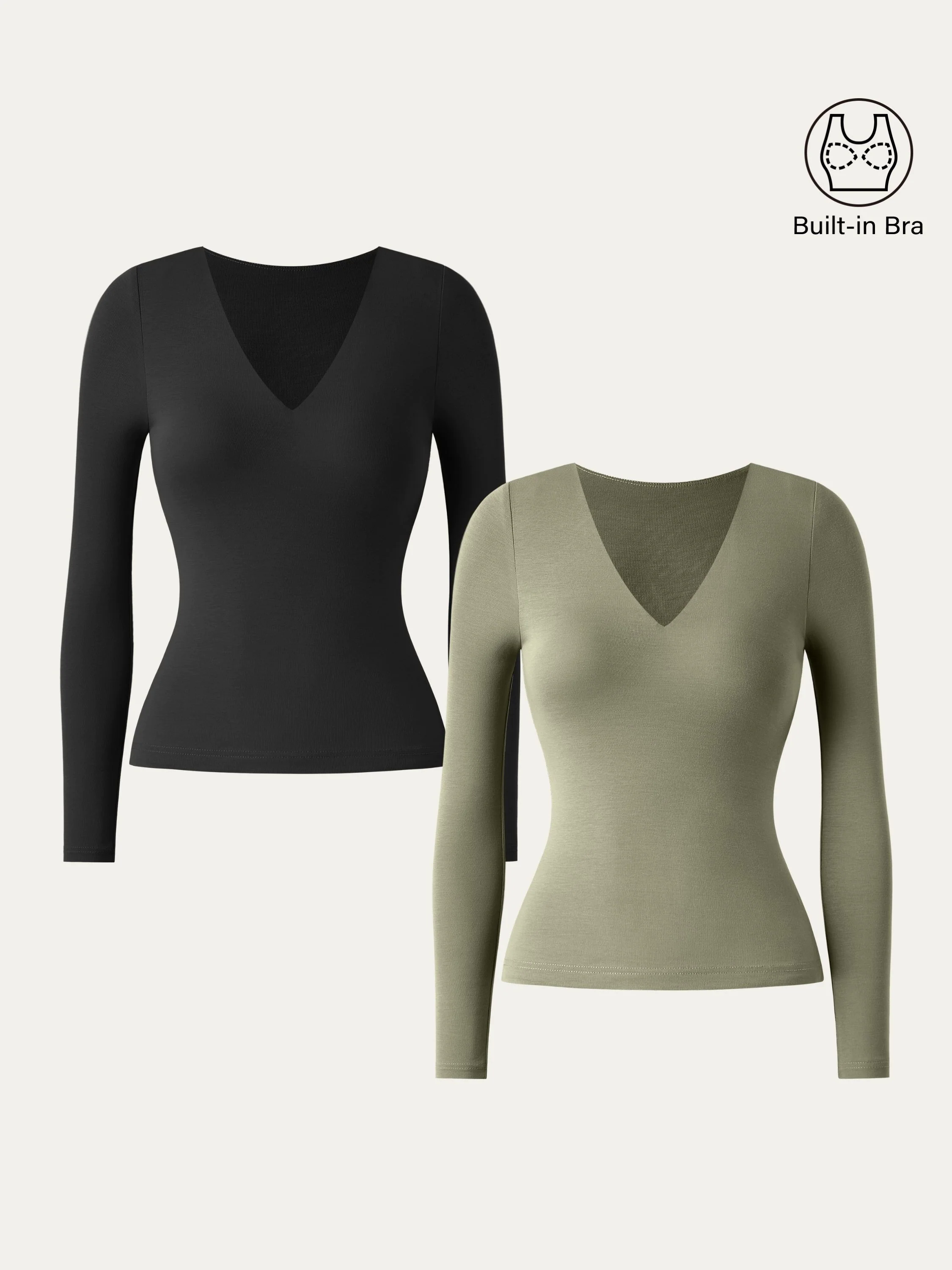 V-neck Long Sleeve New Airy Brami V-neck Long Sleeve New Airy Brami