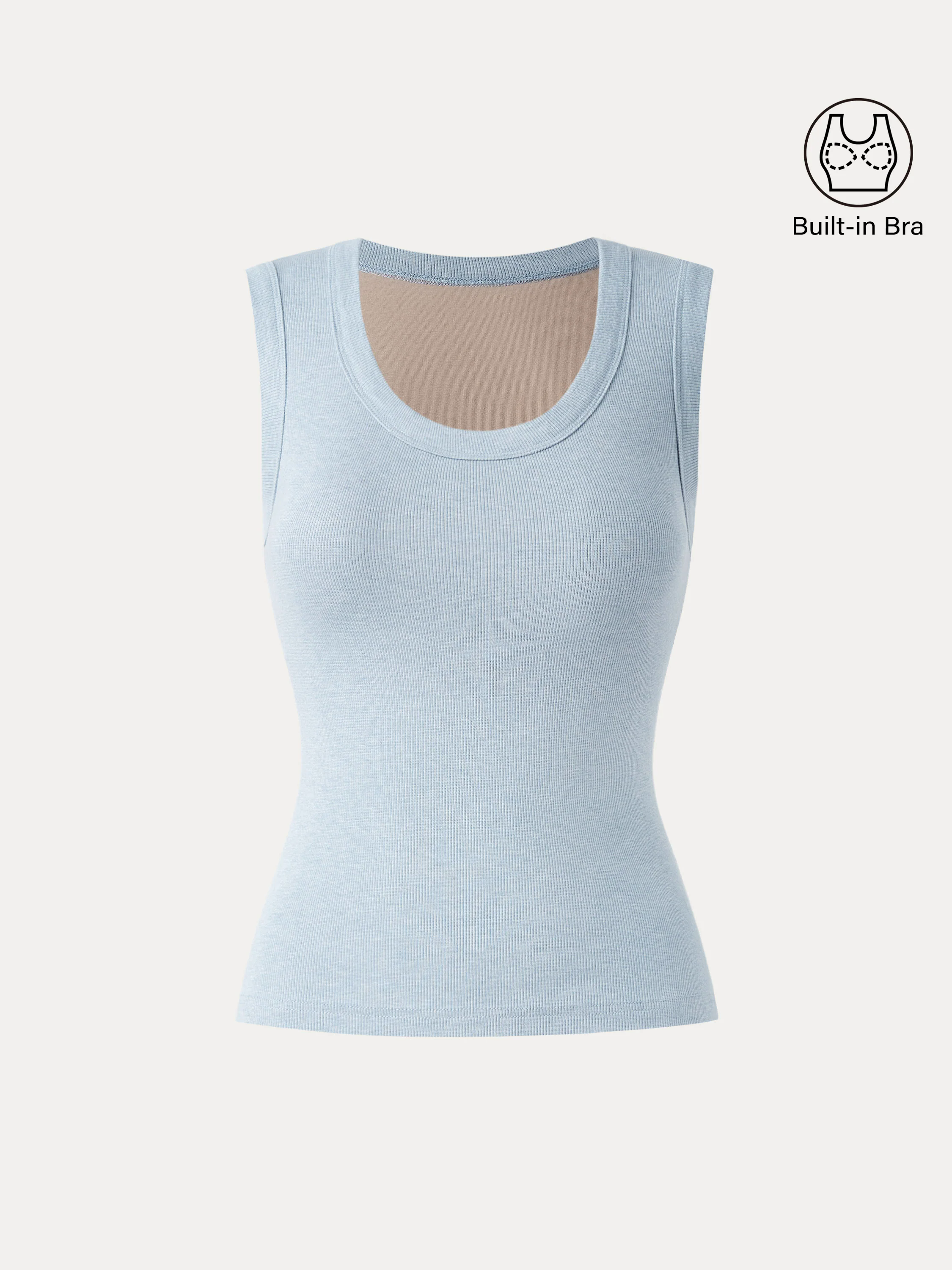 Stretch Cotton Scoopneck New Airy Brami Tank Stretch Cotton Scoopneck New Airy Brami Tank