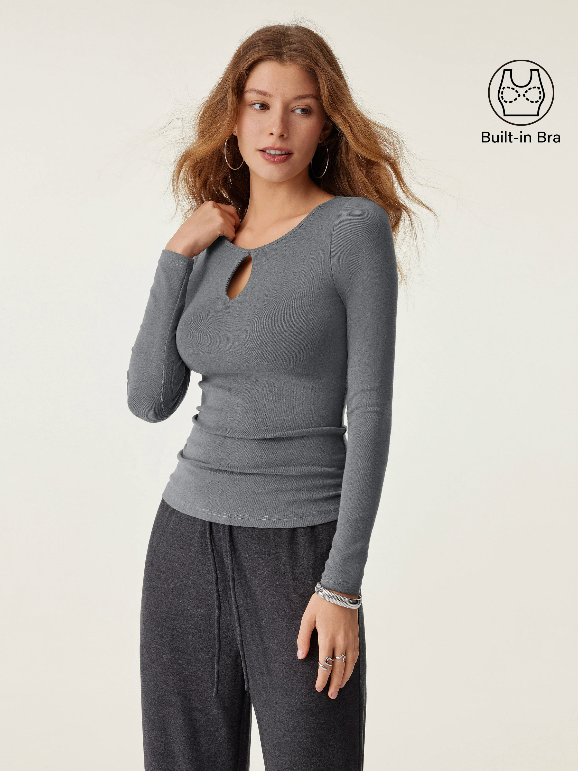 Thermal Keyhole Brami Top Thermal Keyhole Brami Top