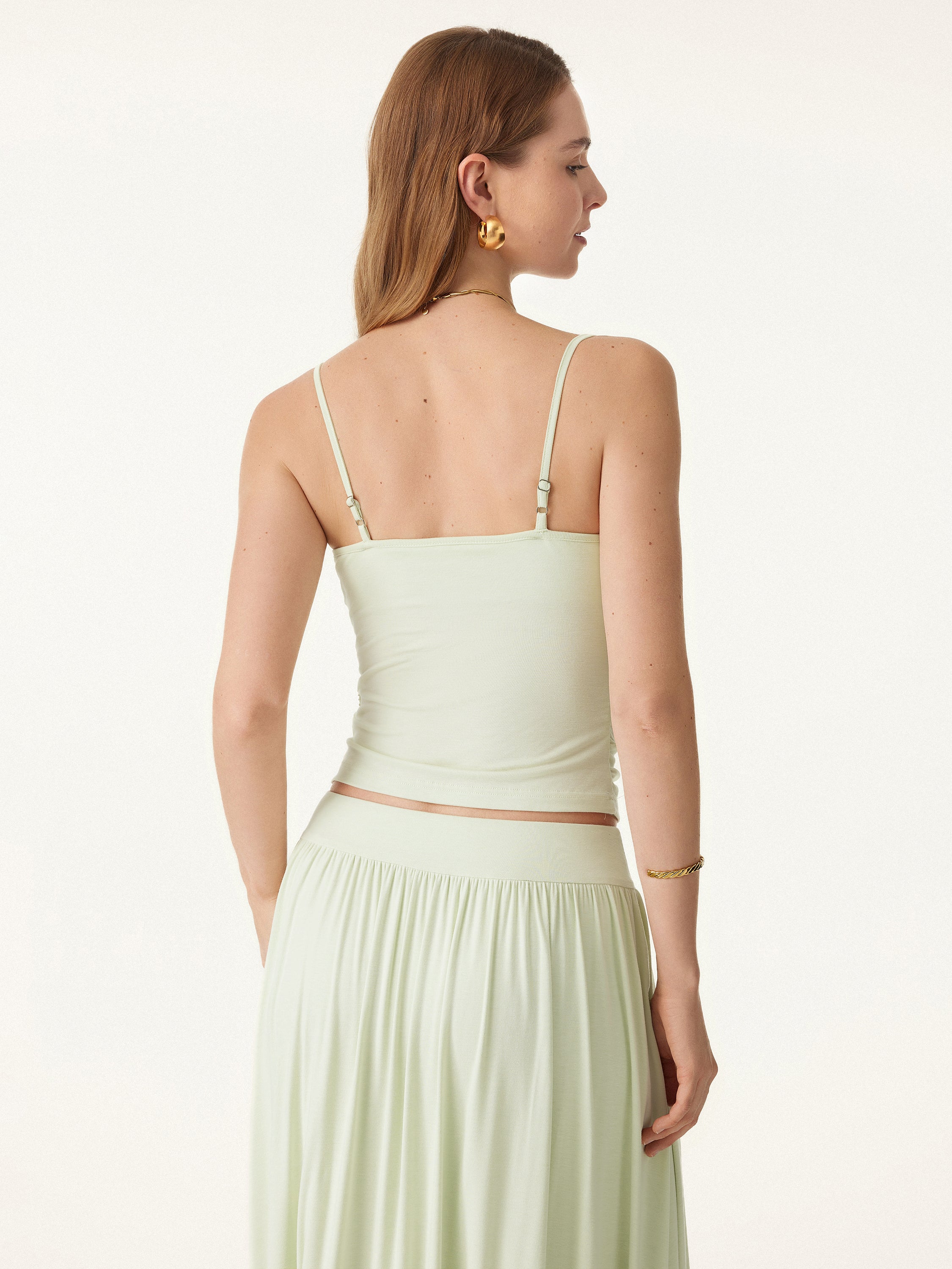 Adjustable Spaghetti Straps Side Ruched New Airy Brami Adjustable Spaghetti Straps Side Ruched New Airy Brami
