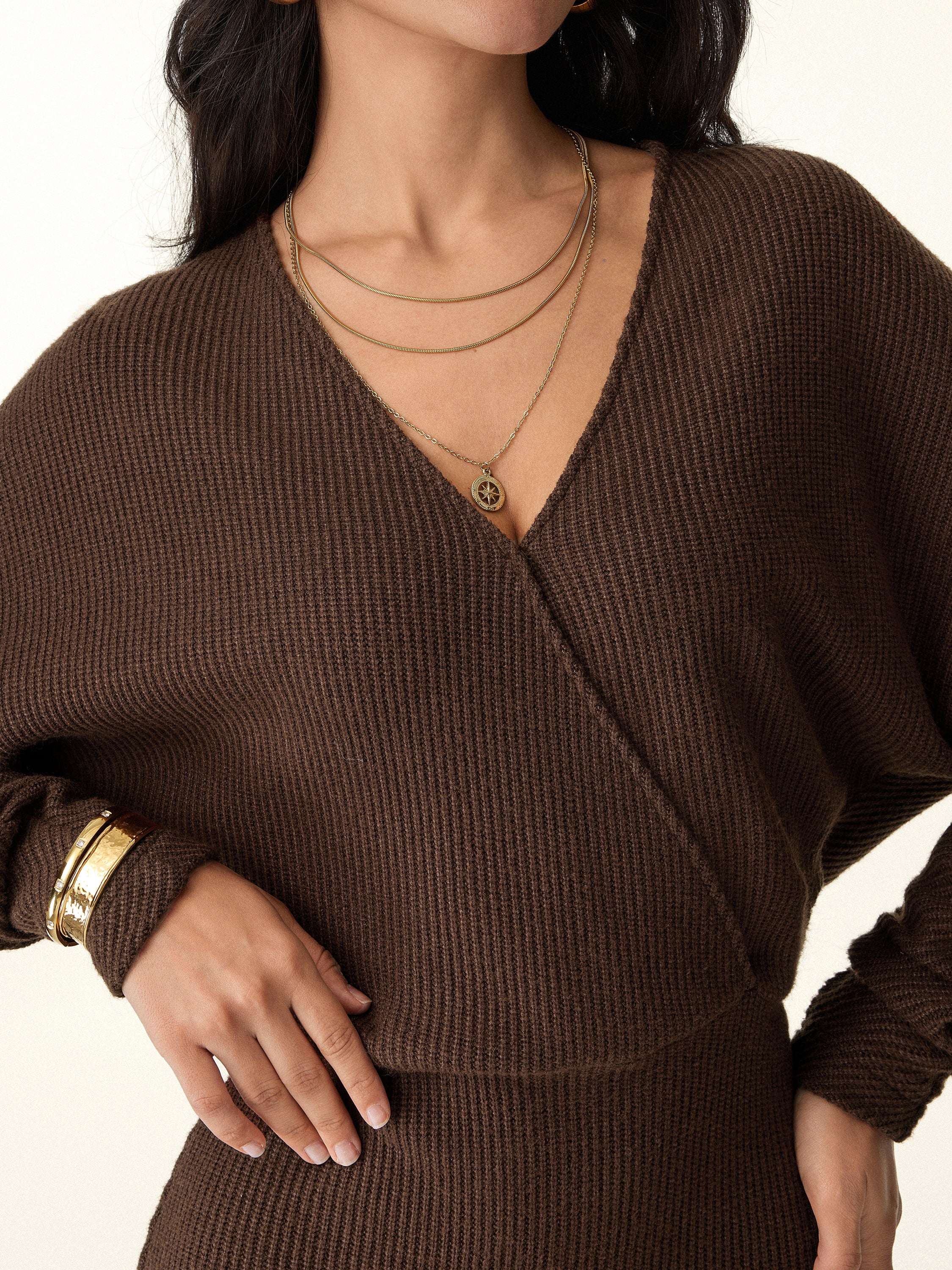 Surplice Batwing Dress Surplice Batwing Dress