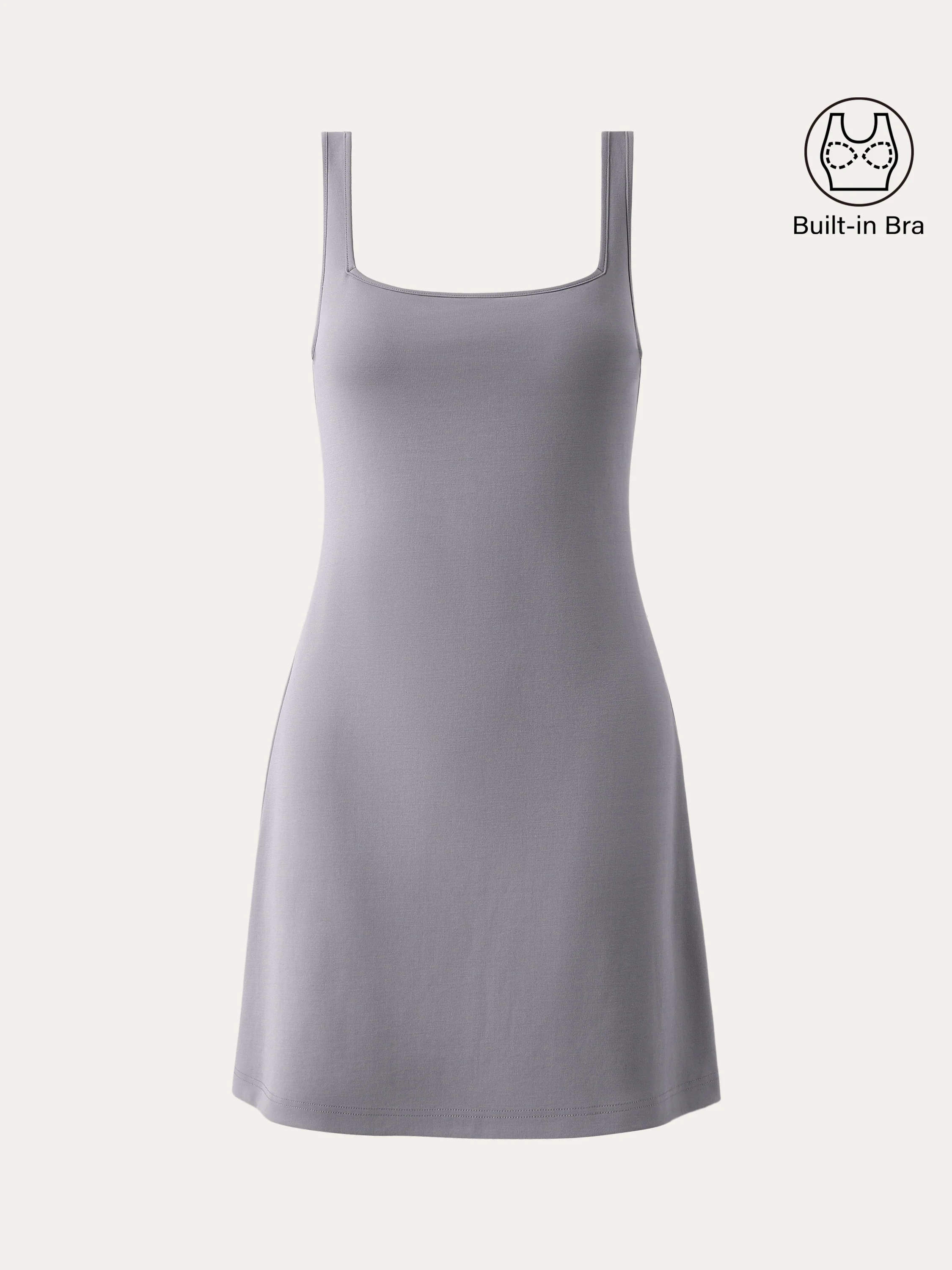 Everyday Square Neck New Airy Brami Dress Everyday Square Neck New Airy Brami Dress
