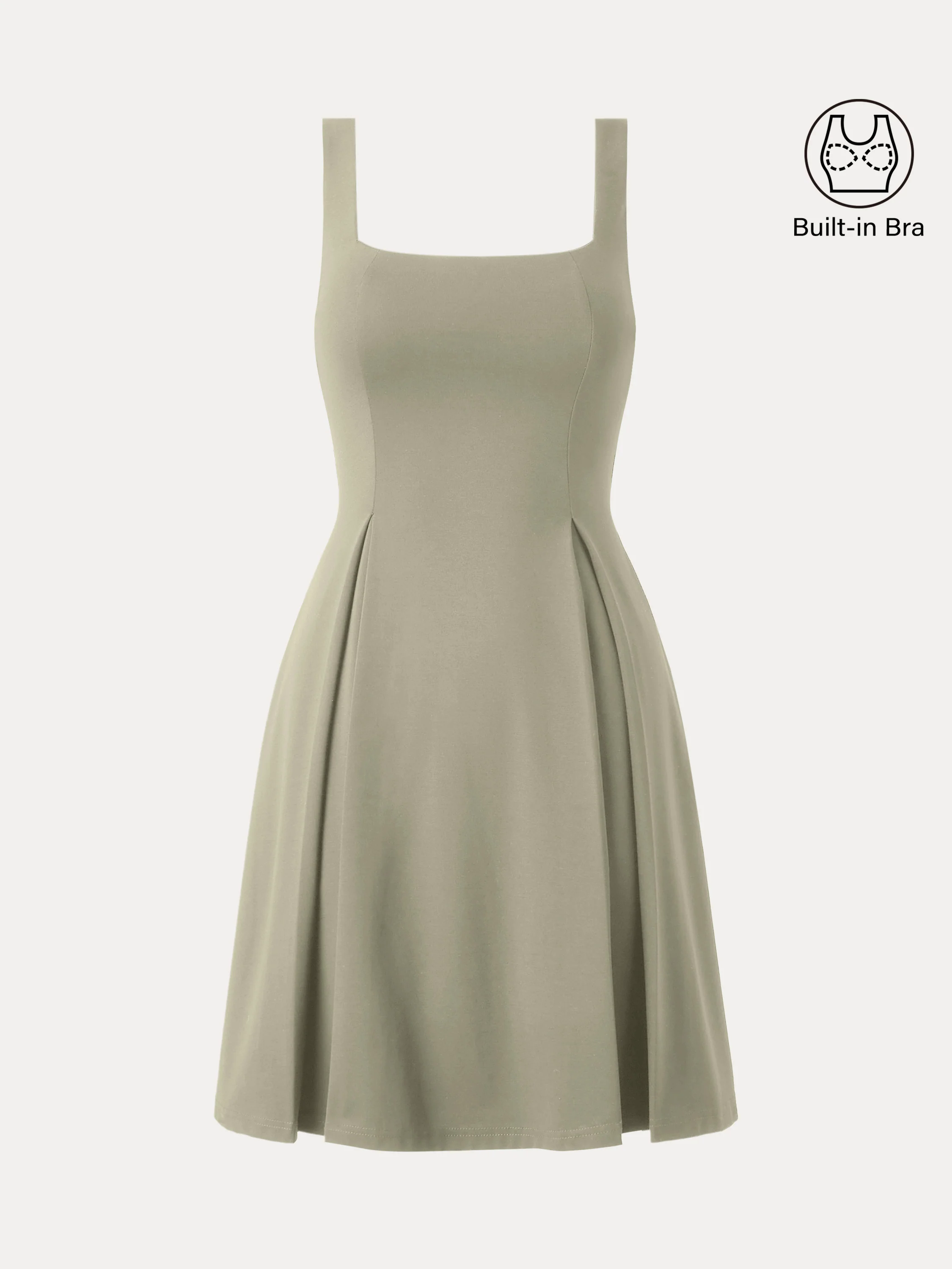 Square Neck Fit-and-flare Mini Brami Dress Square Neck Fit-and-flare Mini Brami Dress