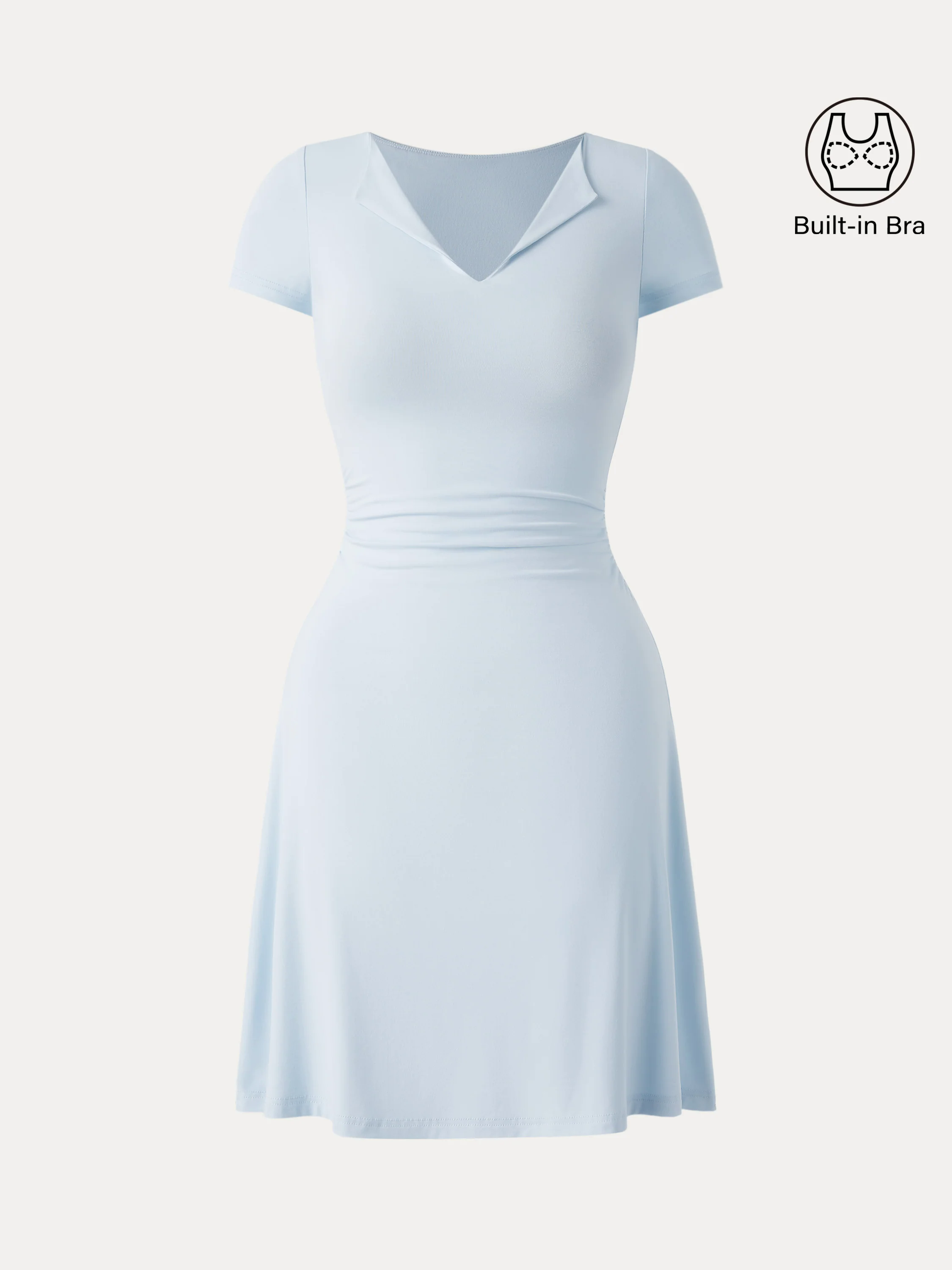 Ultrasoft Flap V-neck Short Sleeve Mini Brami Dress Ultrasoft Flap V-neck Short Sleeve Mini Brami Dress