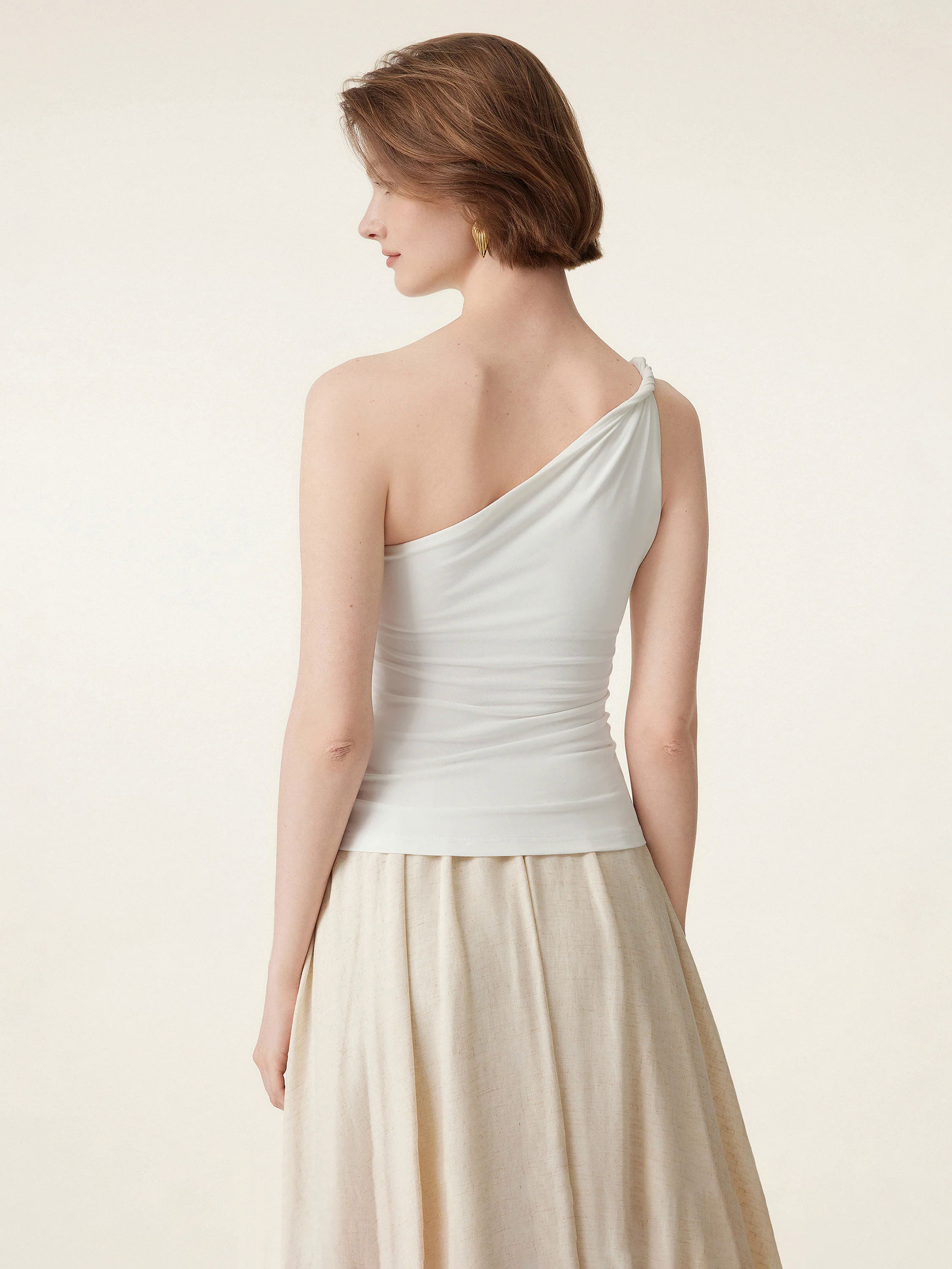 One Shoulder Twisted Brami Tank One Shoulder Twisted Brami Tank