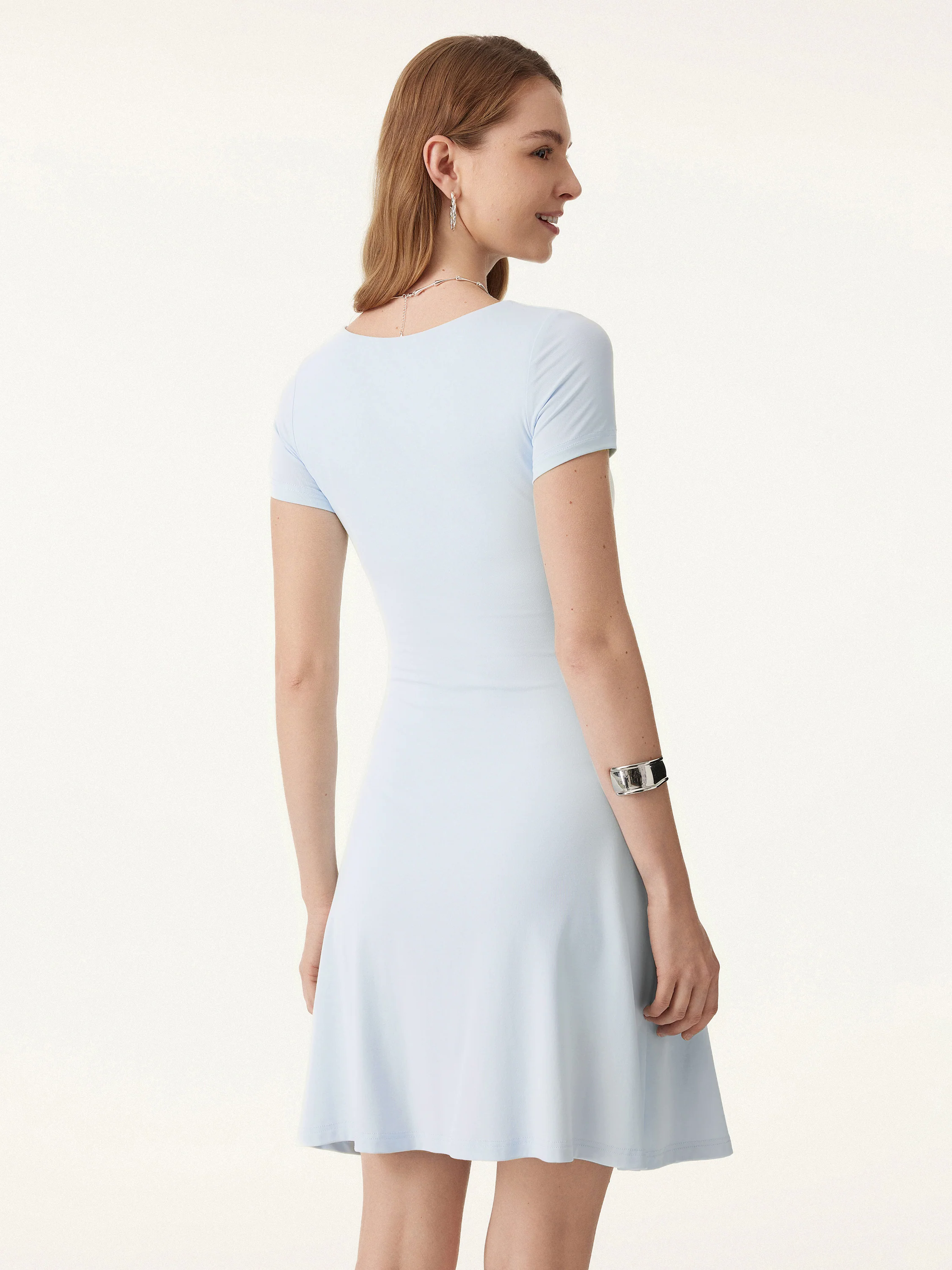 Ultrasoft Flap V-neck Short Sleeve Mini Brami Dress Ultrasoft Flap V-neck Short Sleeve Mini Brami Dress