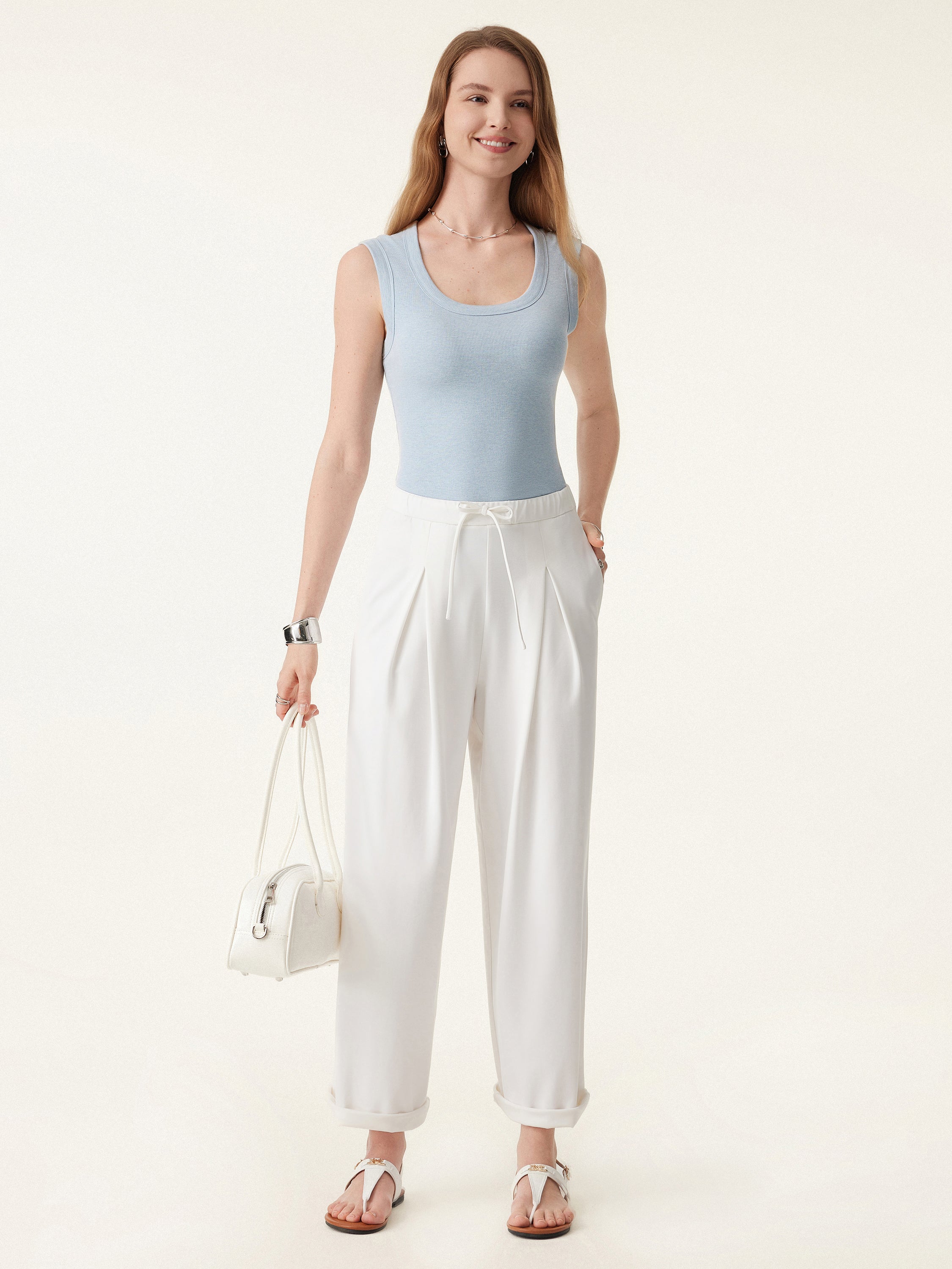 Stretch Cotton Scoopneck New Airy Brami Tank Stretch Cotton Scoopneck New Airy Brami Tank