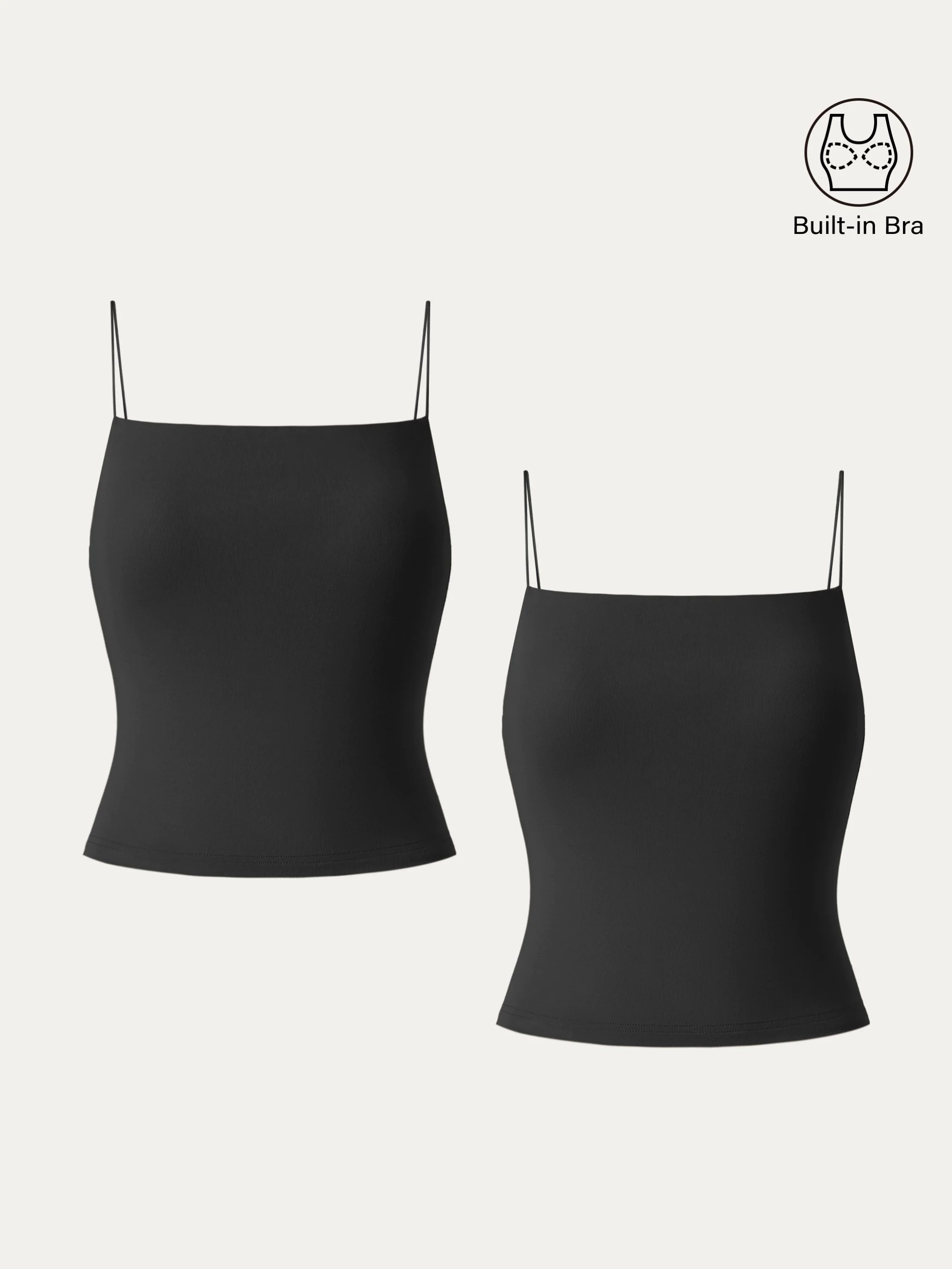 Essential Spaghetti Strap Cropped New Airy Brami