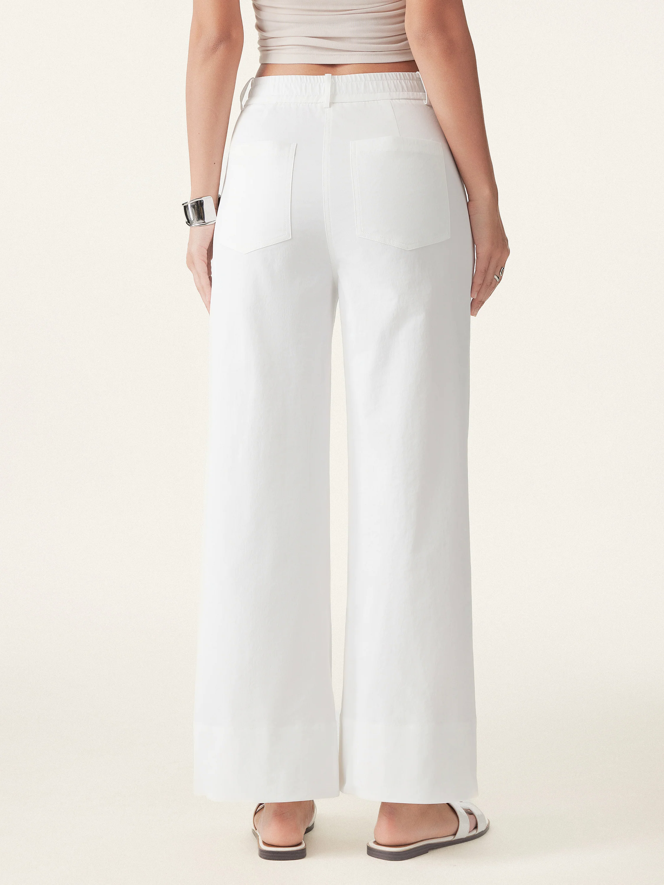 Non-sheer No-side-seam Wide Leg Trouser Non-sheer No-side-seam Wide Leg Trouser