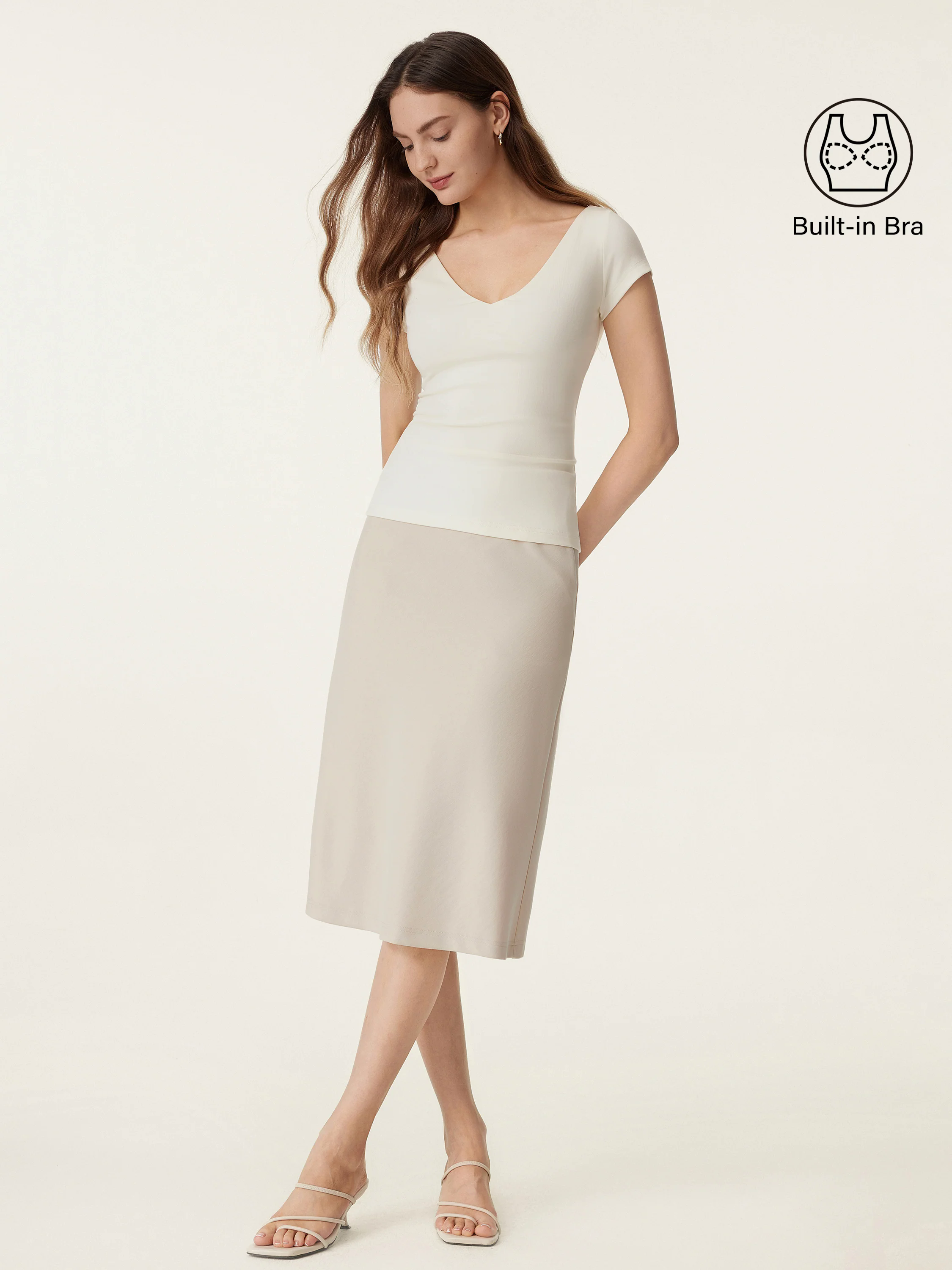 V-neck Short Sleeve New Airy Brami