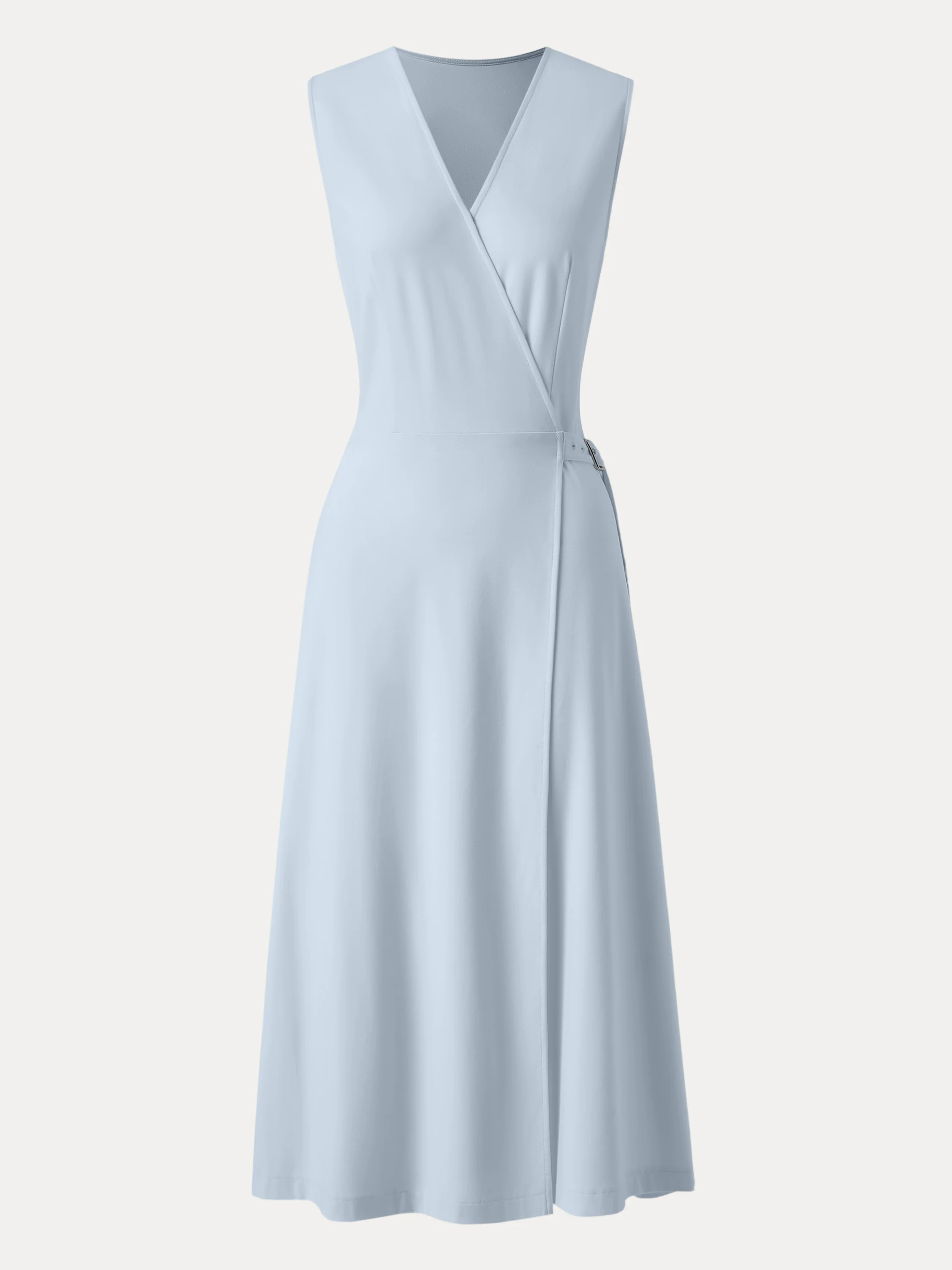 Surplice Adjustable Side-belt Midi Dress Surplice Adjustable Side-belt Midi Dress