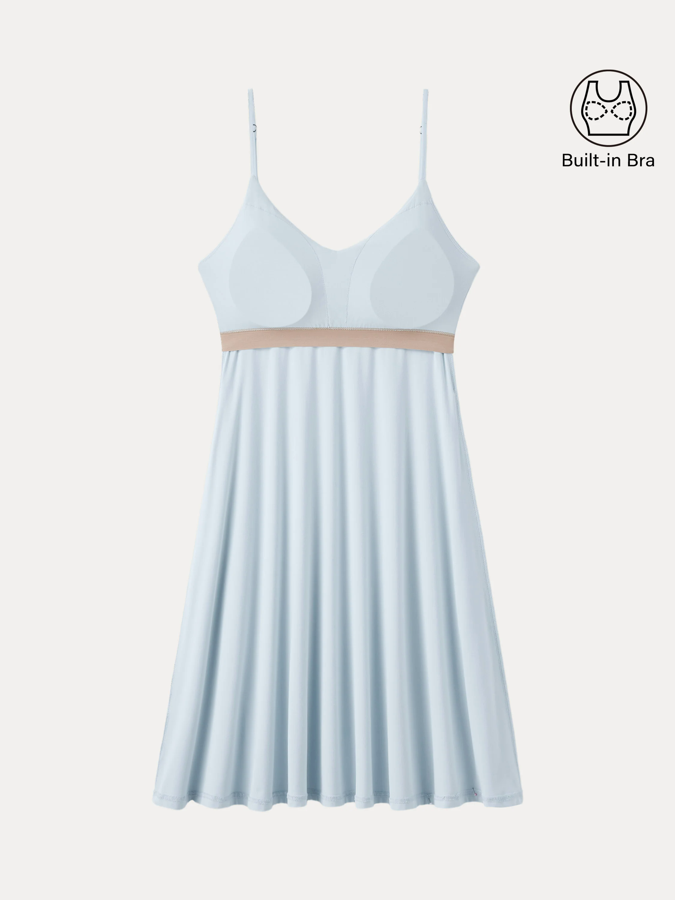 V-neck Mini Brami Sundress with Tieback
